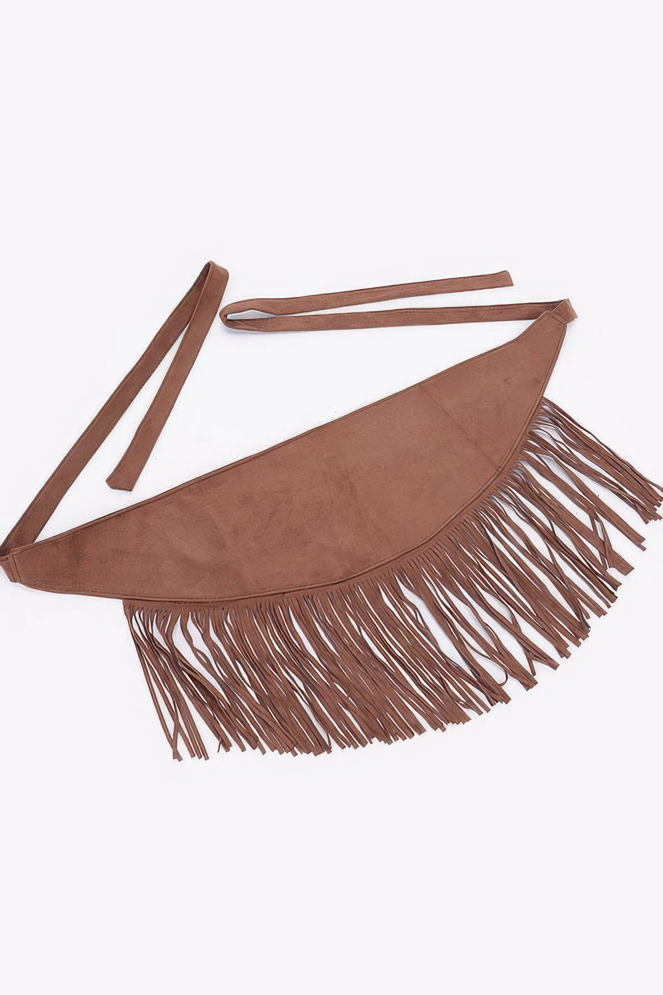 Faux Suede Fringe Belt product image