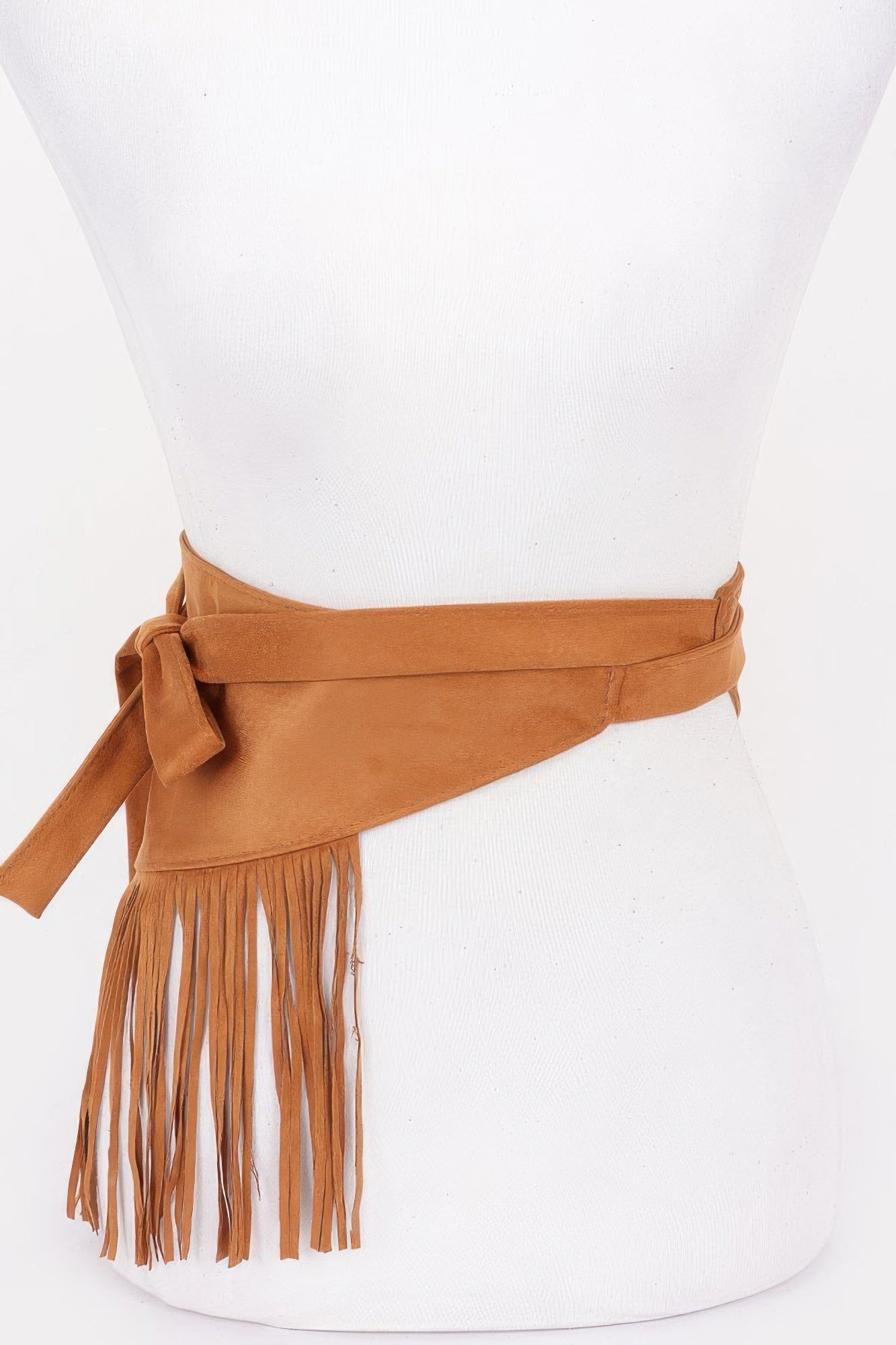 Faux Suede Fringe Belt product image