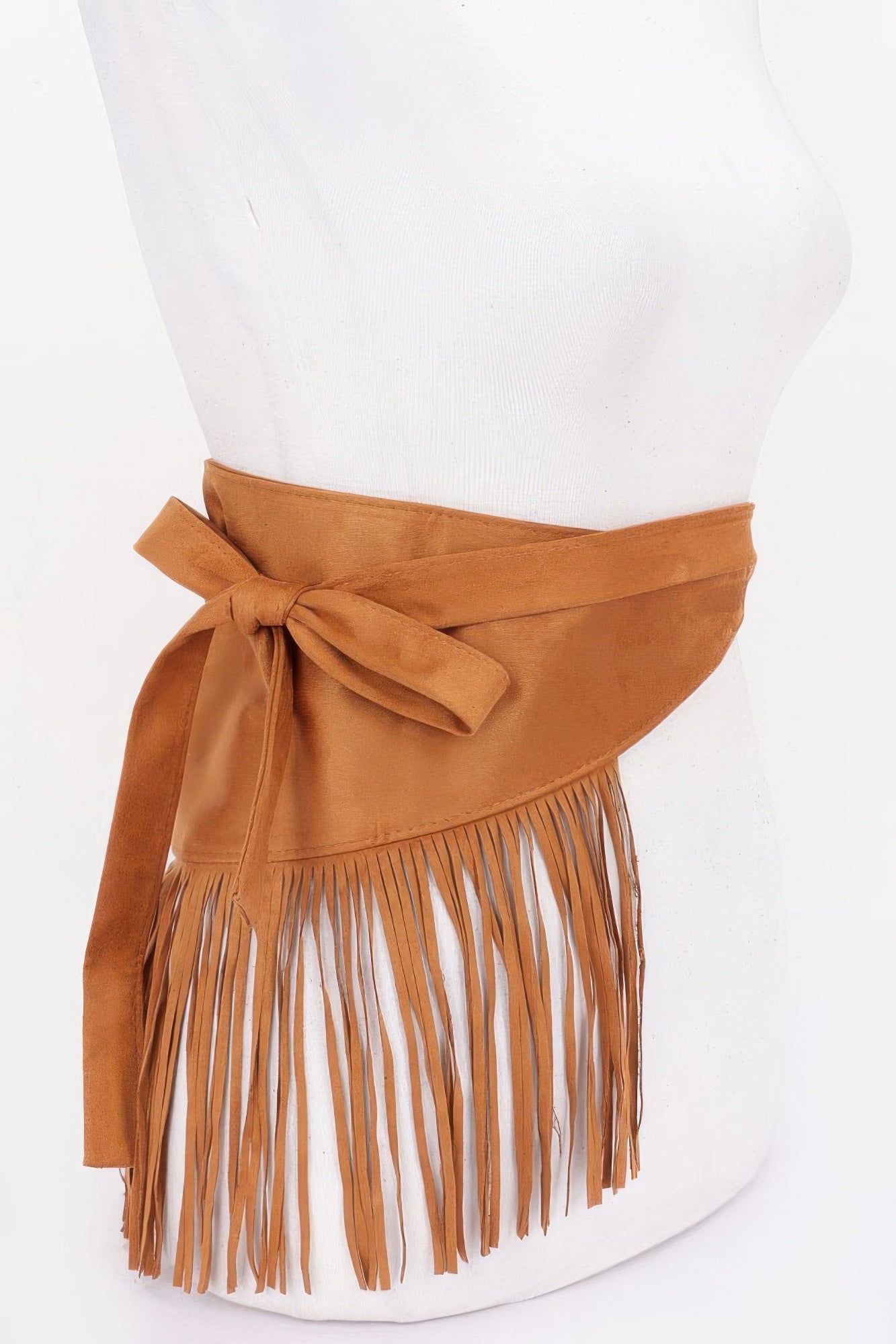 Faux Suede Fringe Belt product image