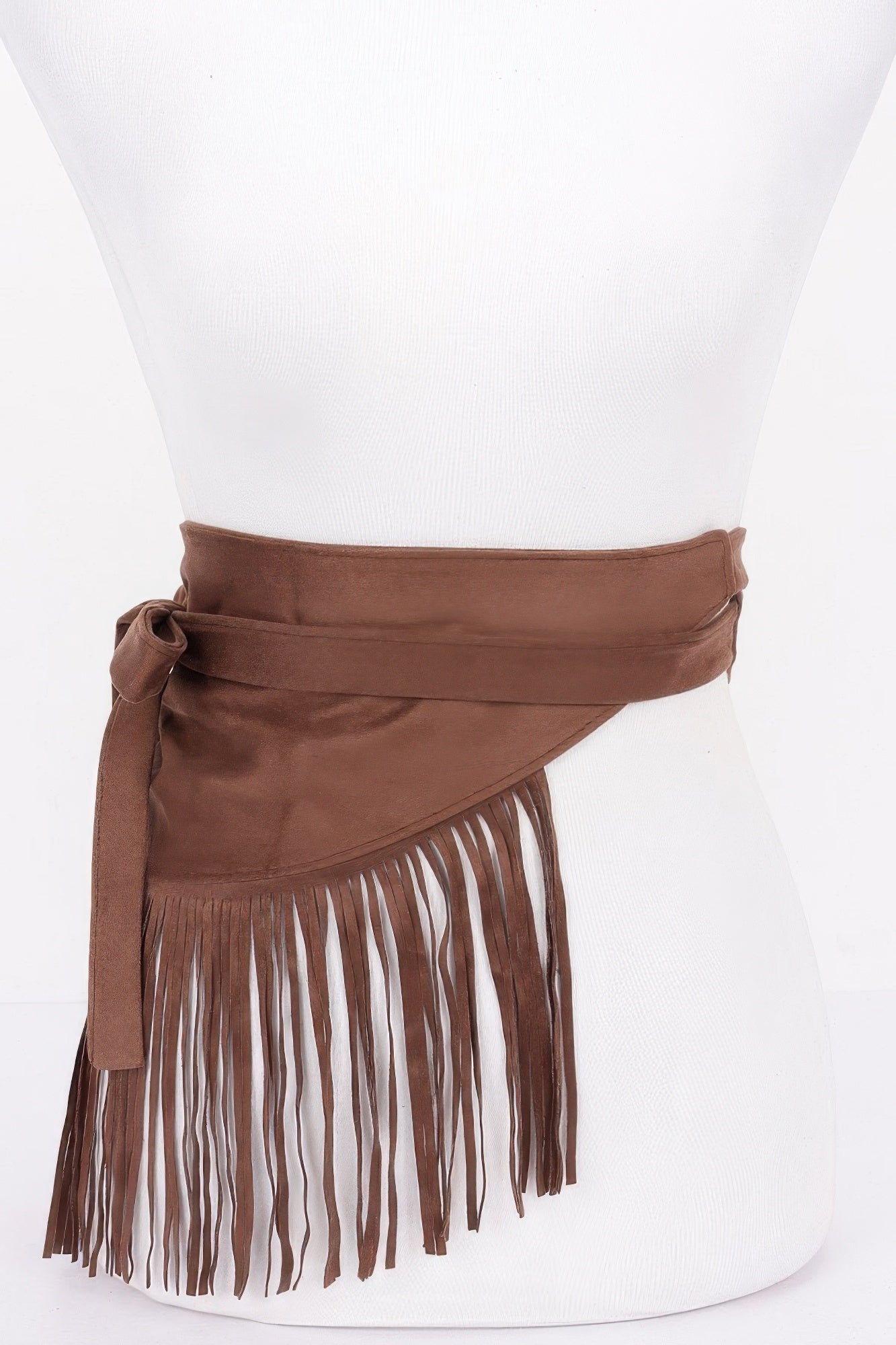 Faux Suede Fringe Belt product image