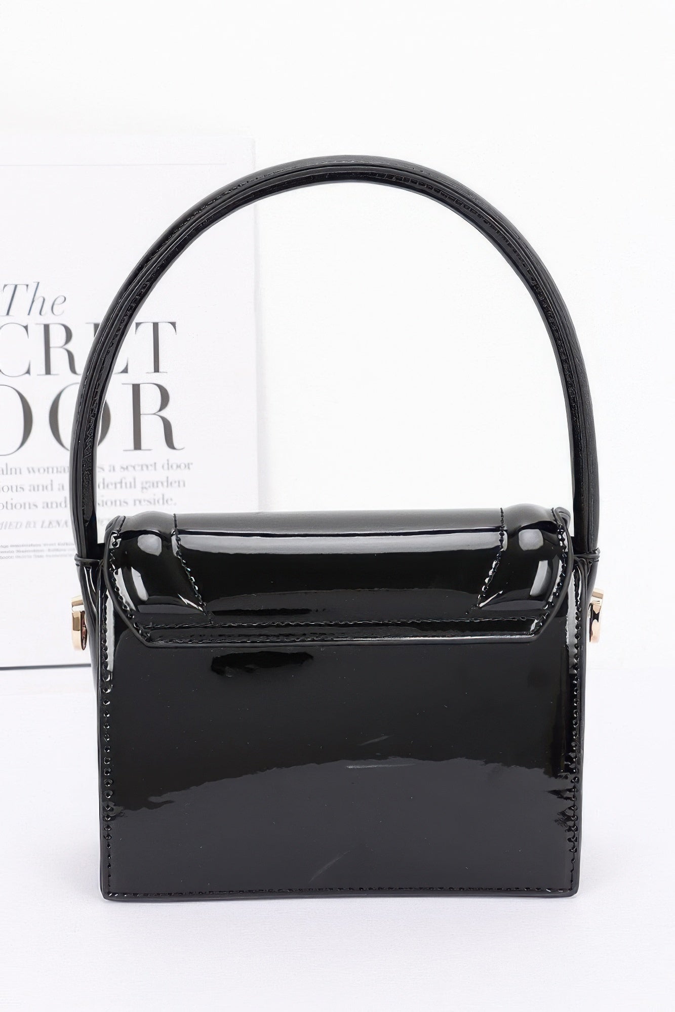 Enamel Top Handle Flap Bag product image