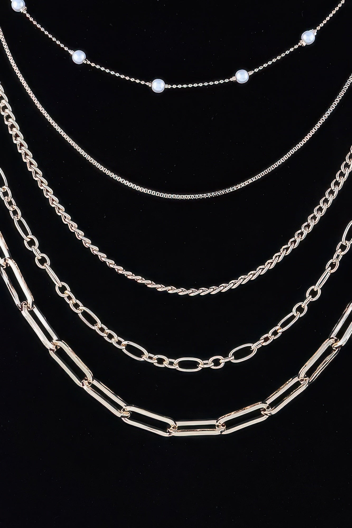 Multi Chain Drop Necklace product image