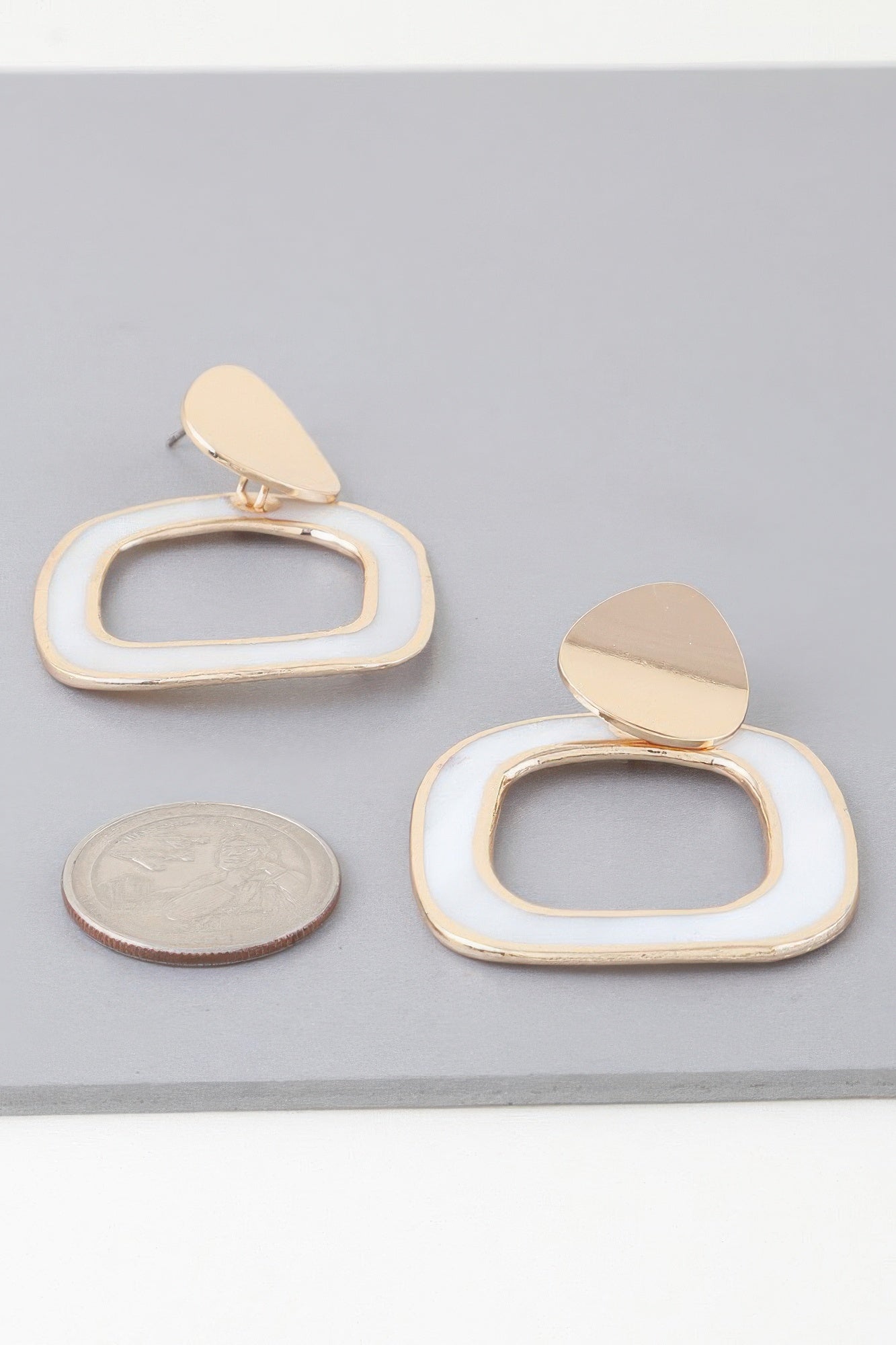 Abstract Marble Frame Earrings product image