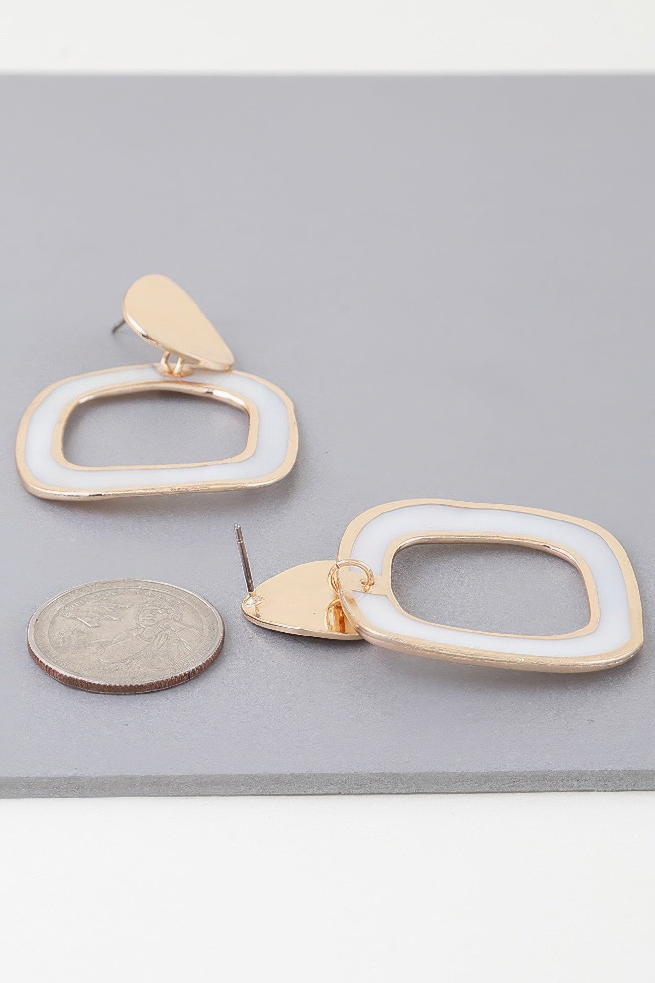 Abstract Marble Frame Earrings product image