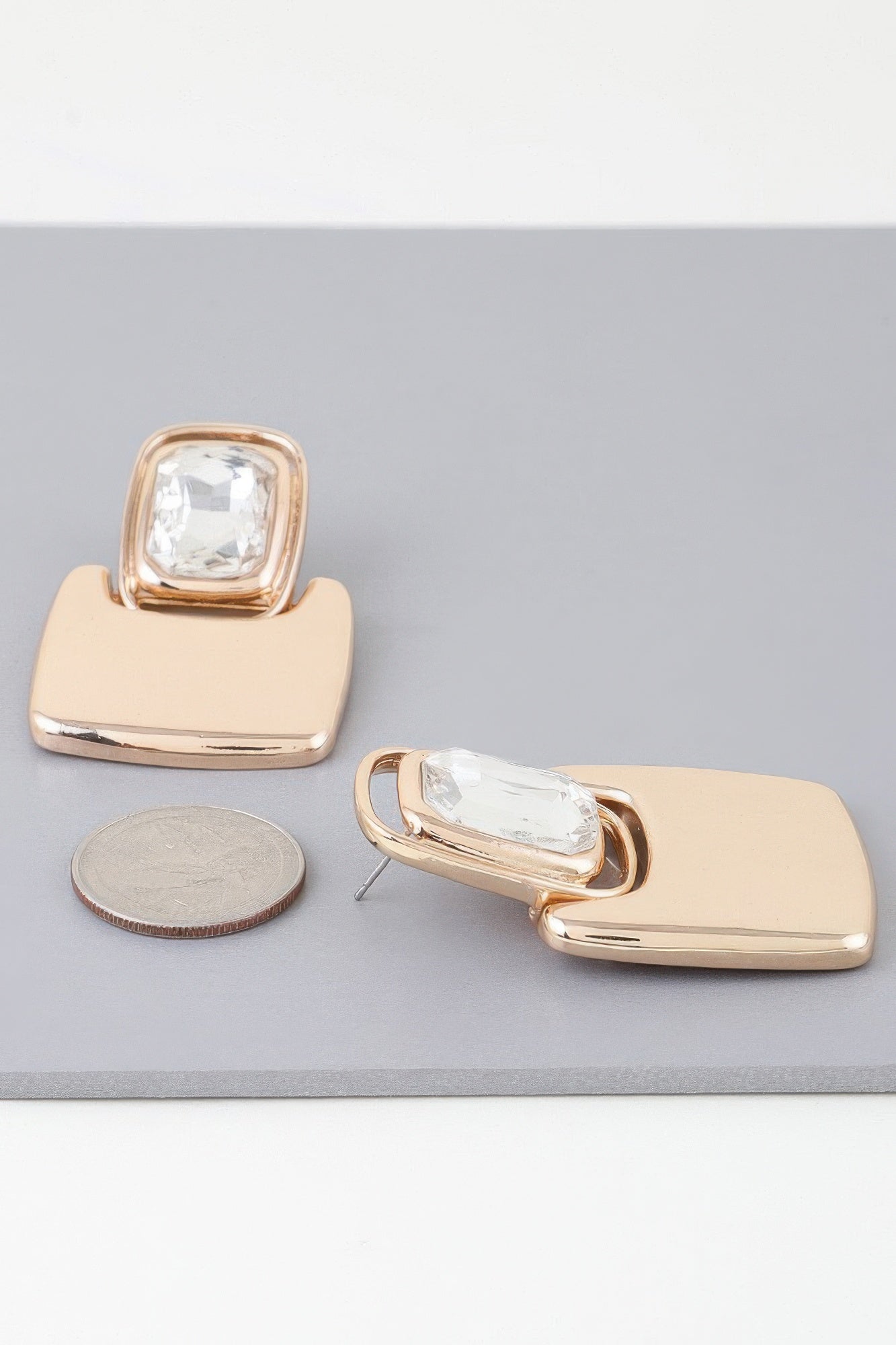 Bright Cubic Jewel Drop Earrings product image