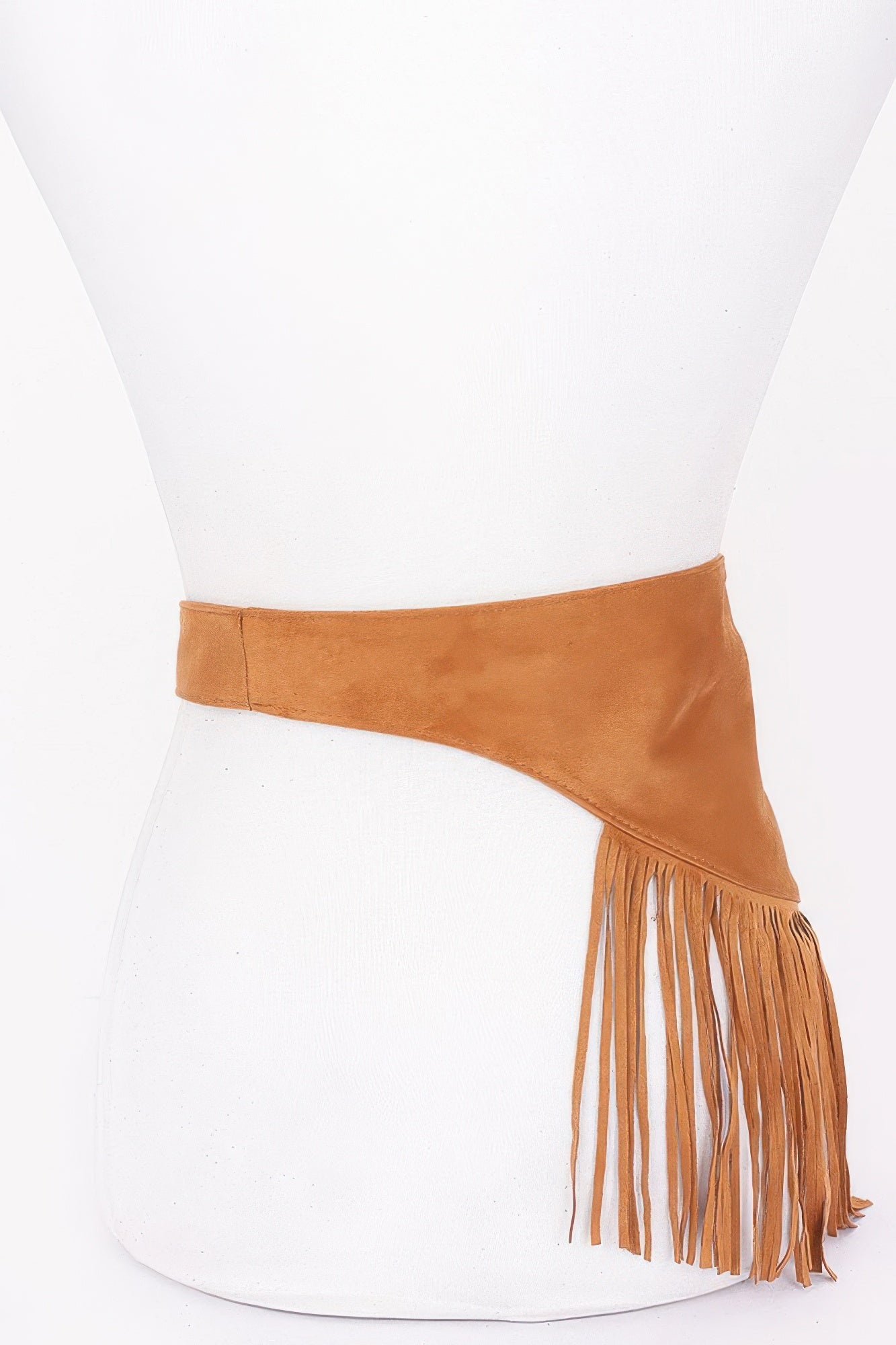 Faux Suede Fringe Belt product image