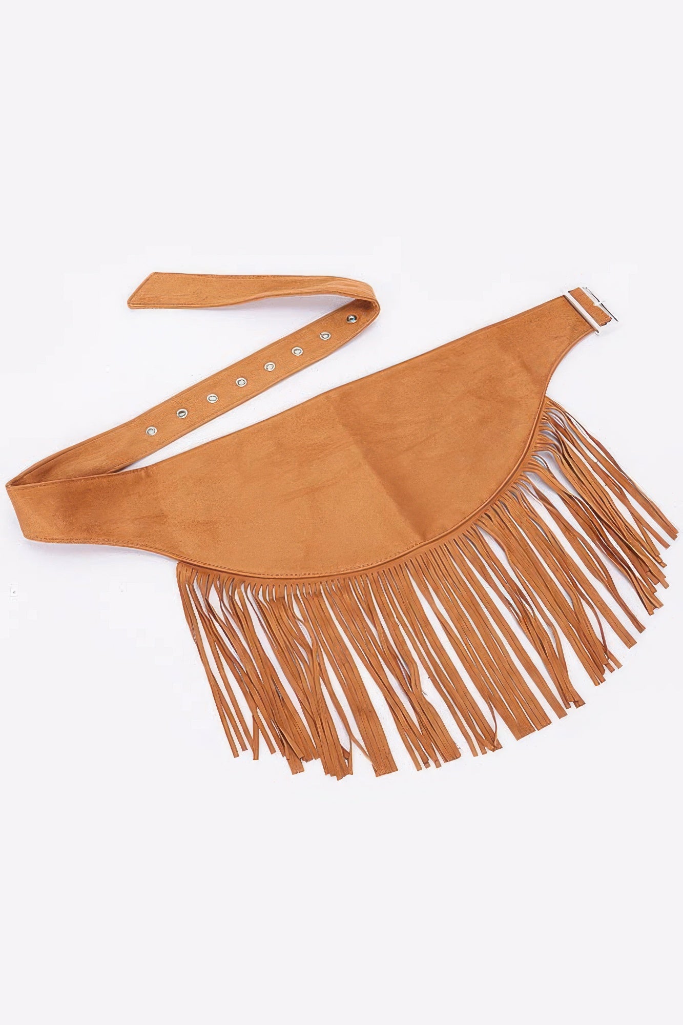 Faux Suede Fringe Belt product image