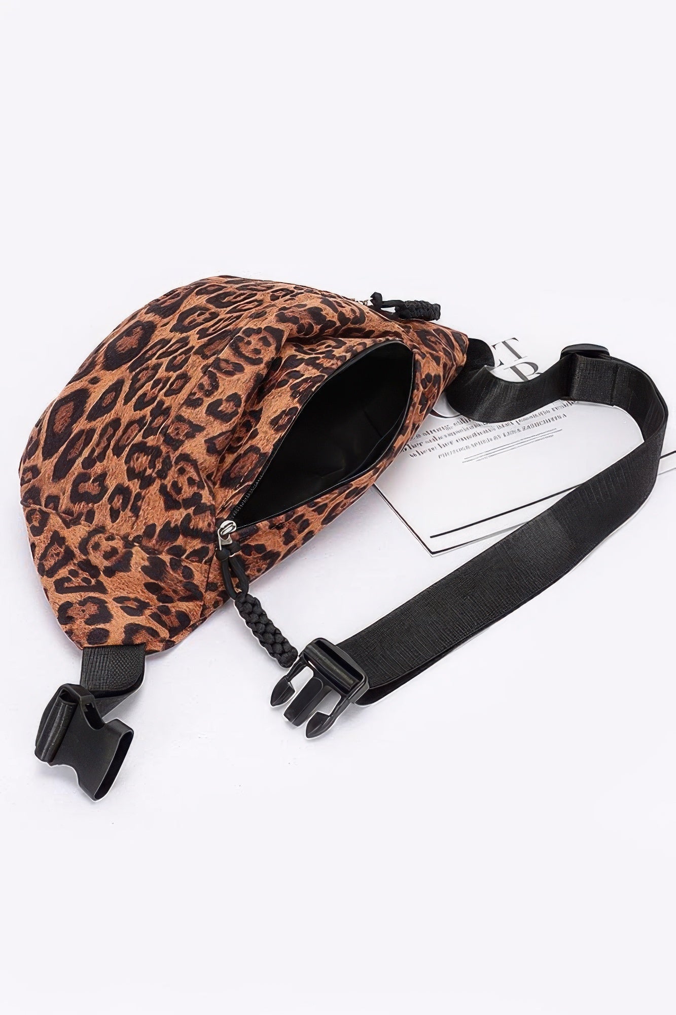 Faux Suede Leo Crossbody Bag product image