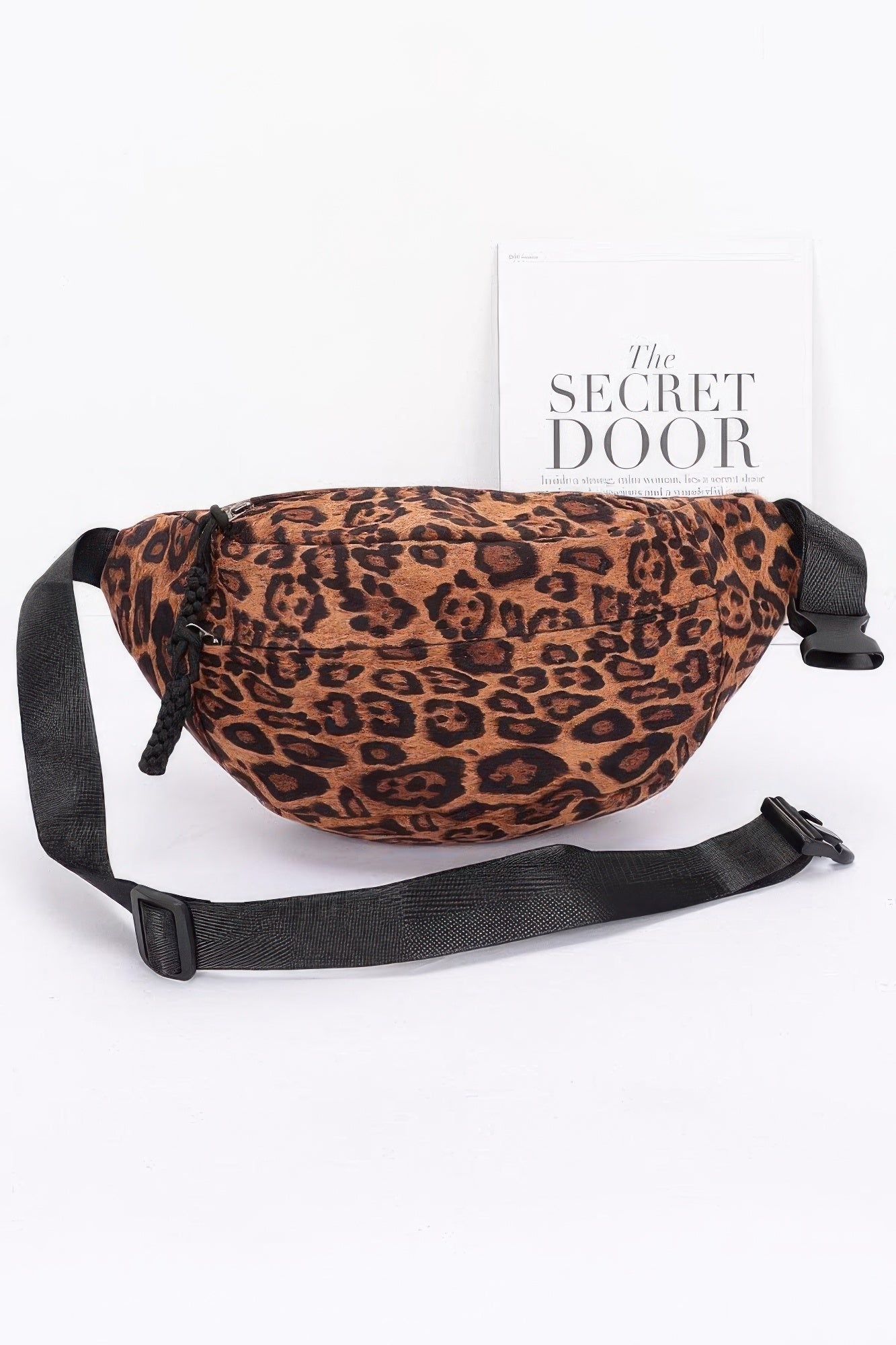 Faux Suede Leo Crossbody Bag product image