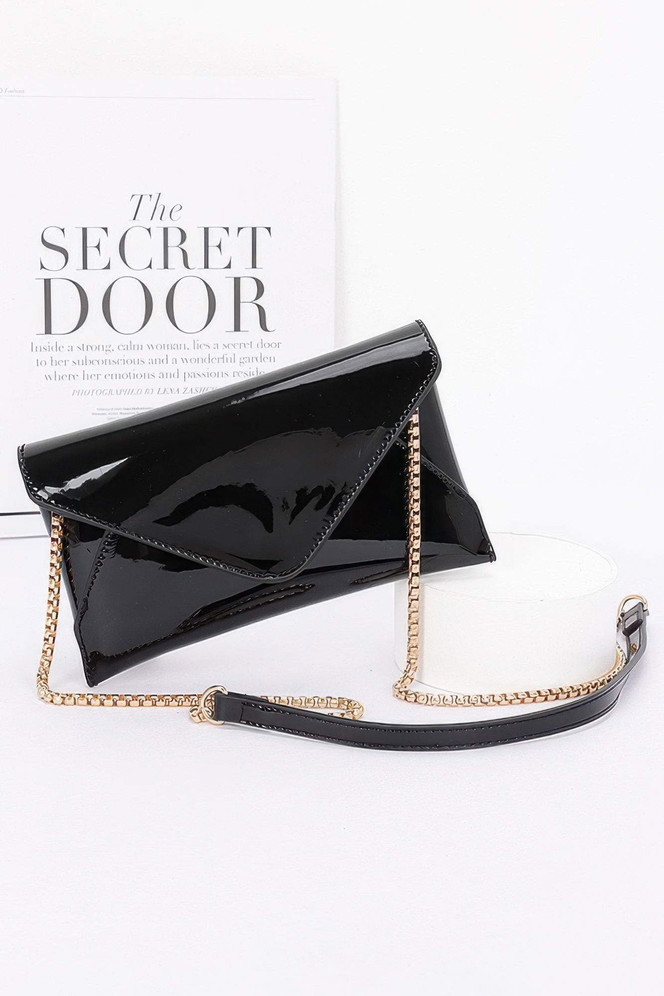 Enamel Envelope Clutch product image