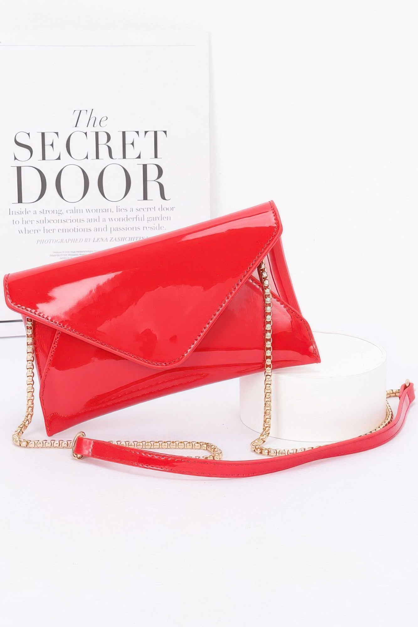 Enamel Envelope Clutch product image