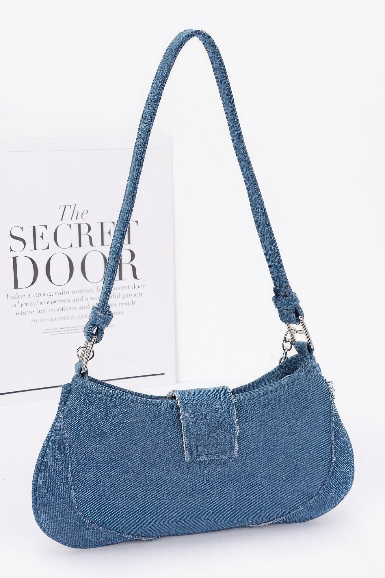 Faux Denim Handle Bag product image
