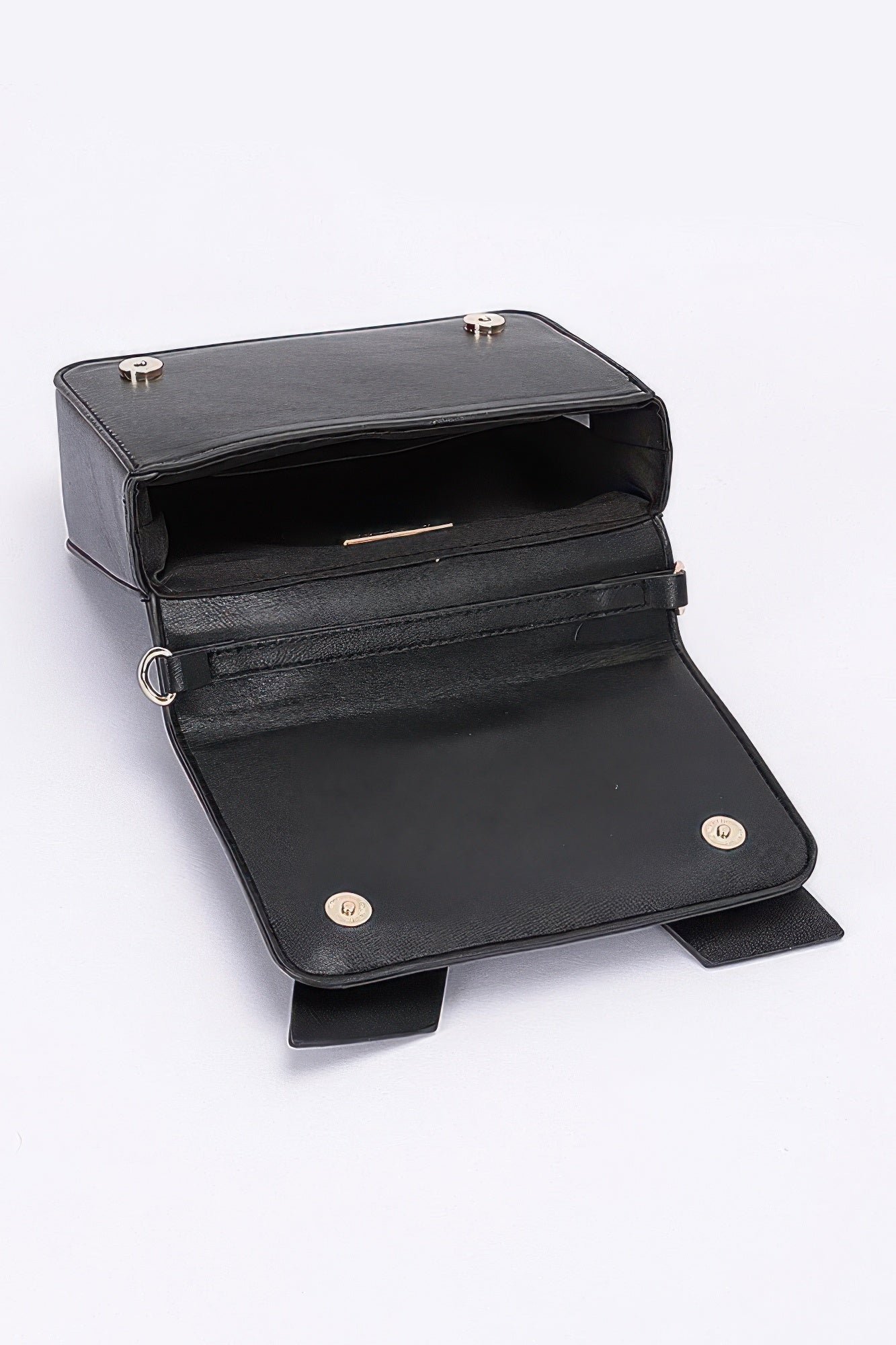 Faux Leather Ribbon Top Handle Bag product image