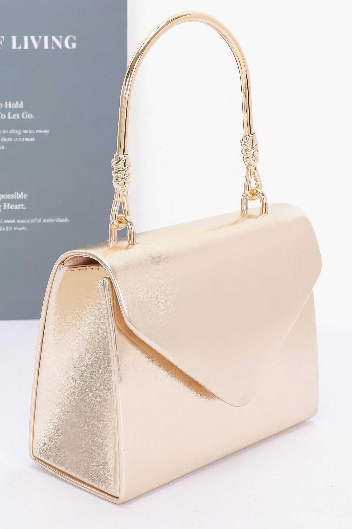 Metallic Metal Handle Crossbody Bag product image