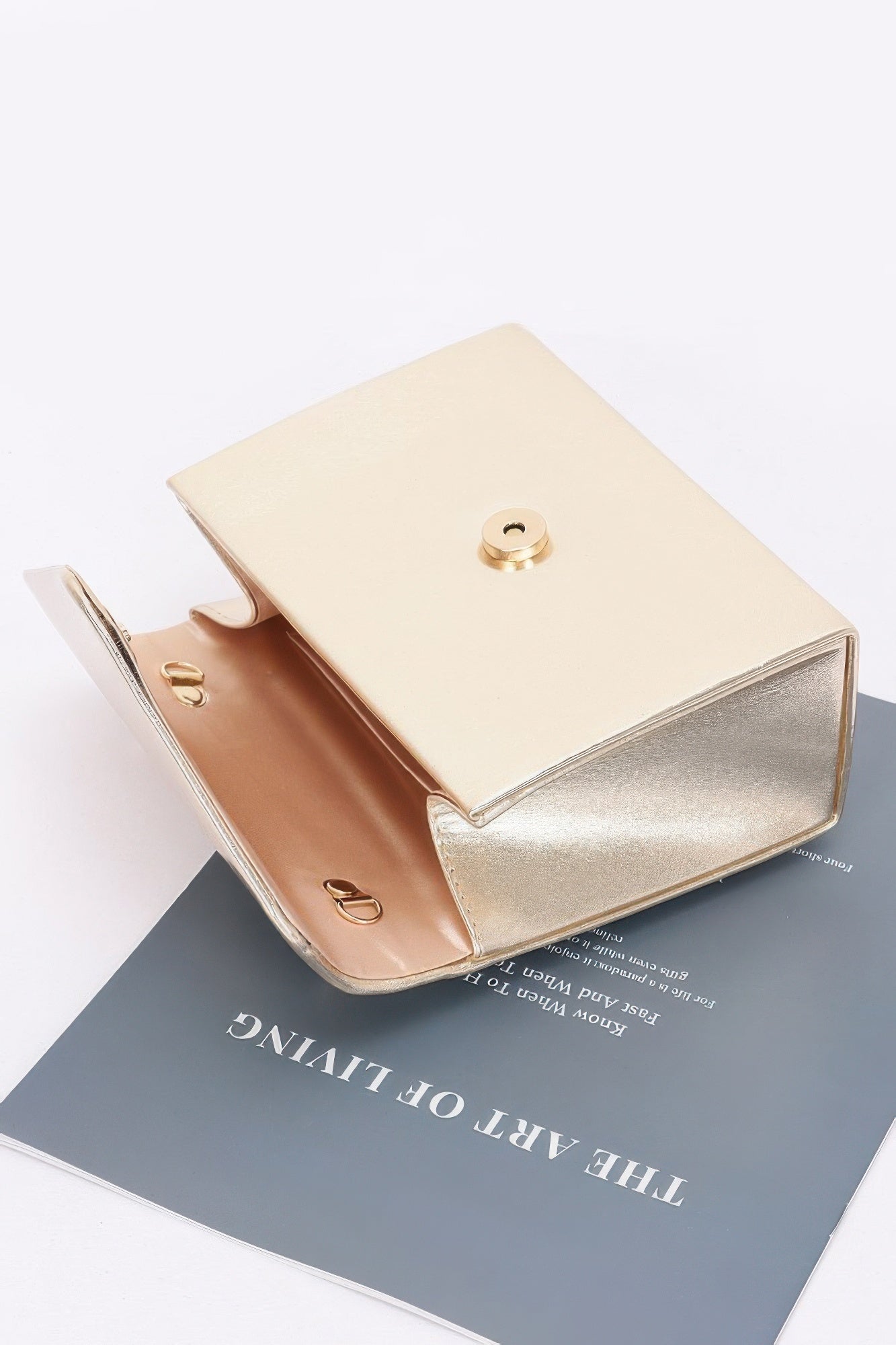 Metallic Metal Handle Crossbody Bag product image