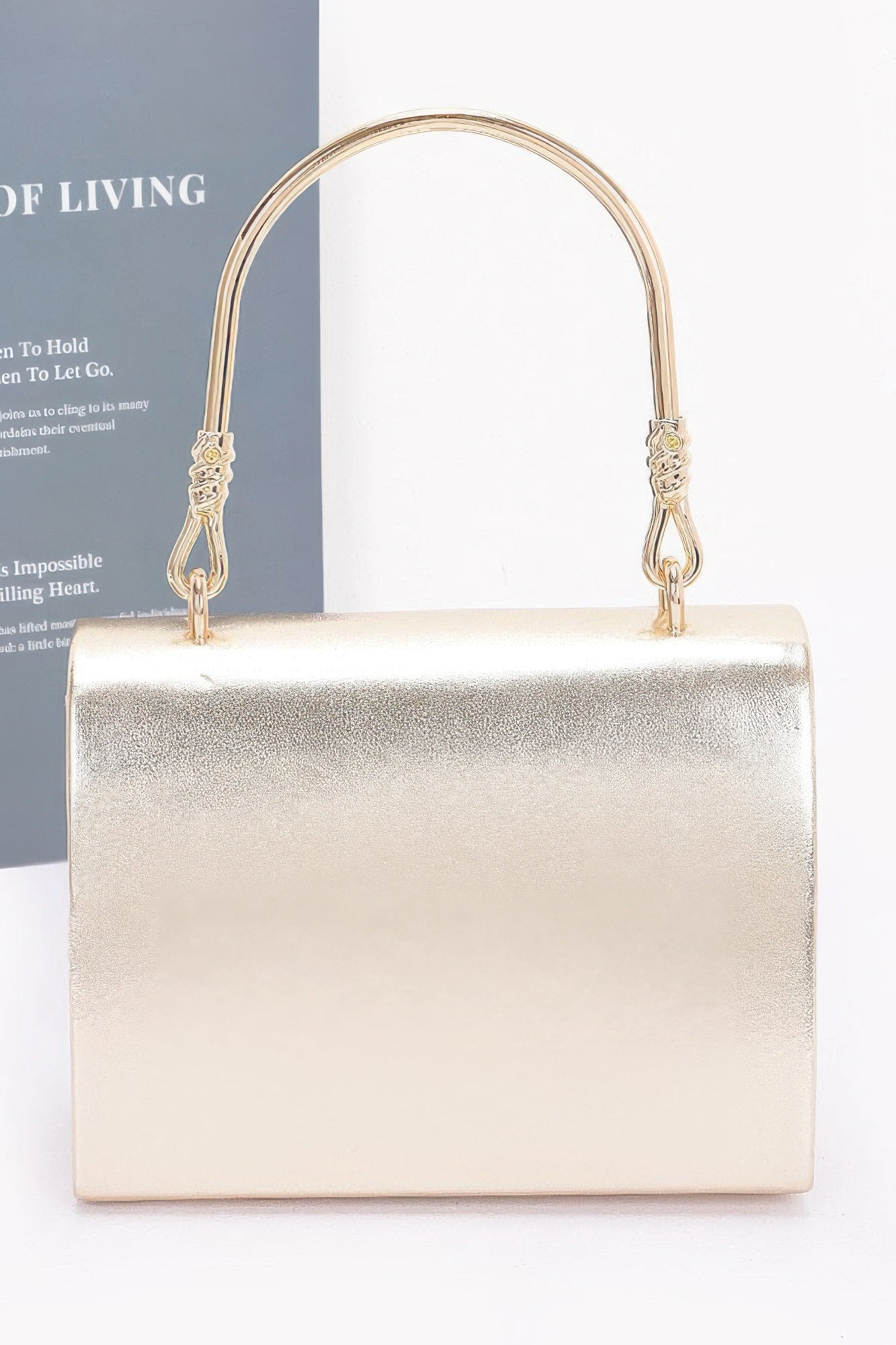 Metallic Metal Handle Crossbody Bag product image