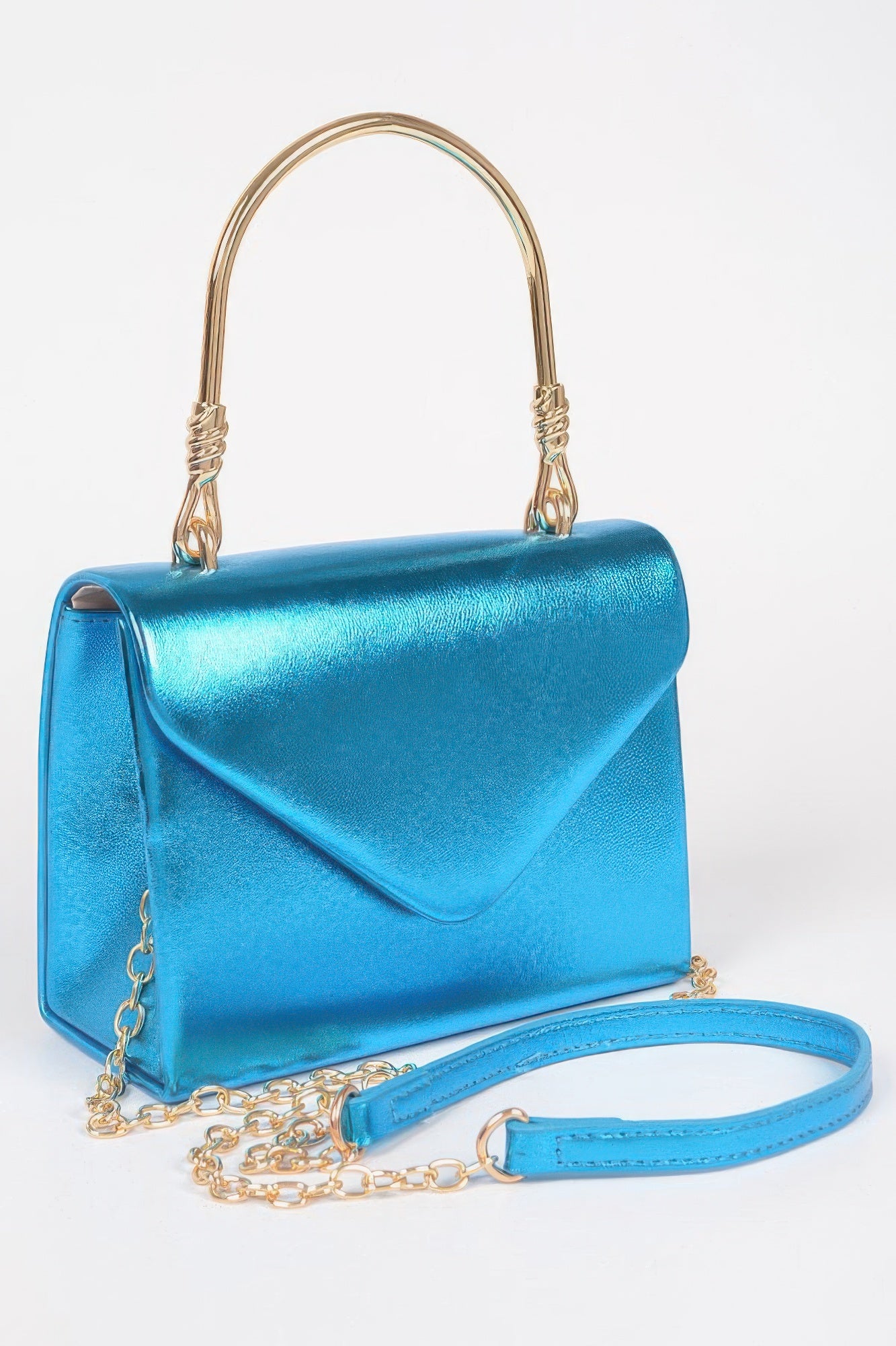 Metallic Metal Handle Crossbody Bag product image