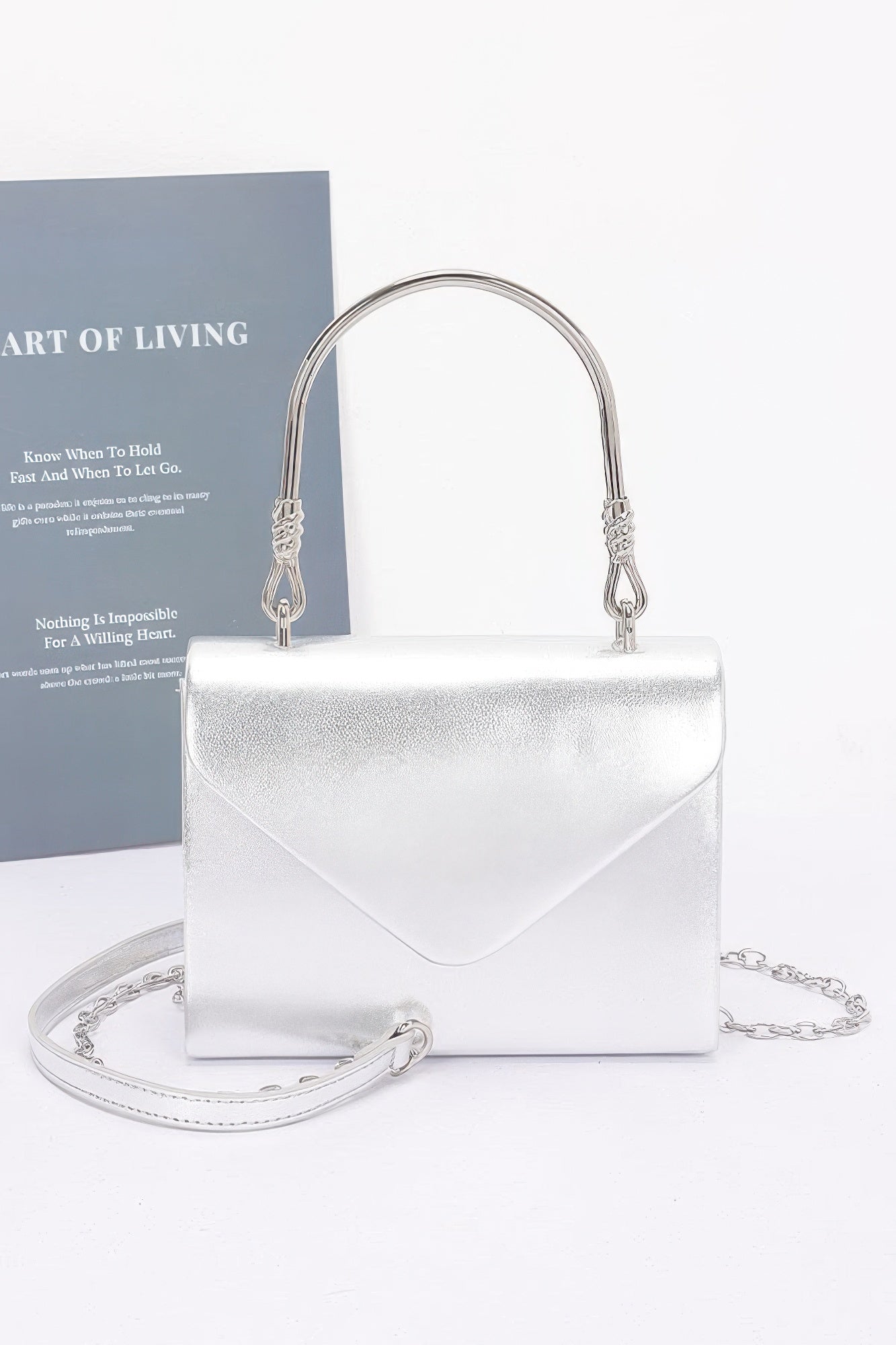 Metallic Metal Handle Crossbody Bag product image