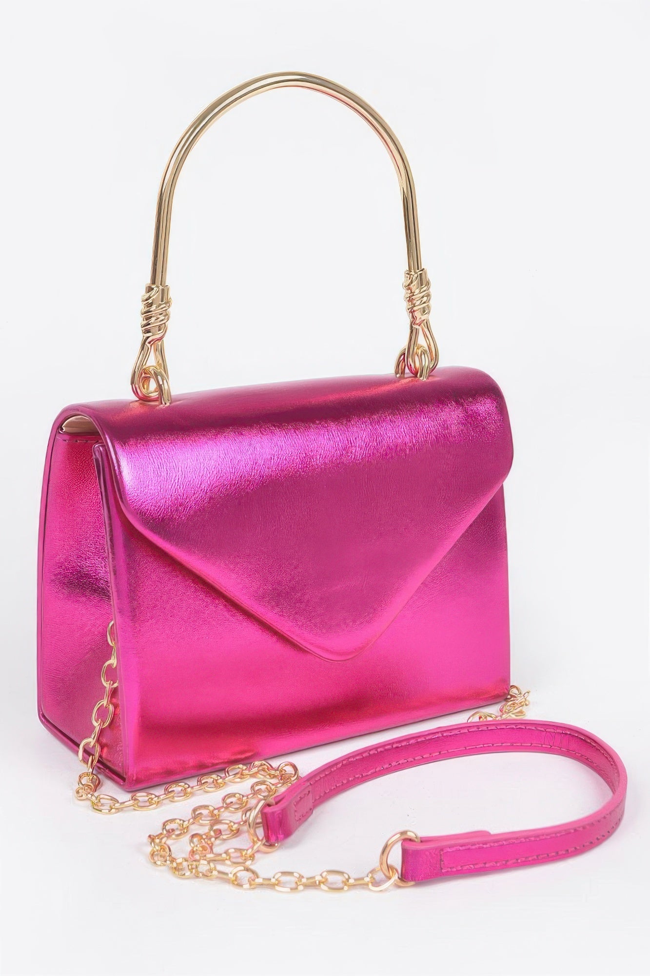 Metallic Metal Handle Crossbody Bag product image