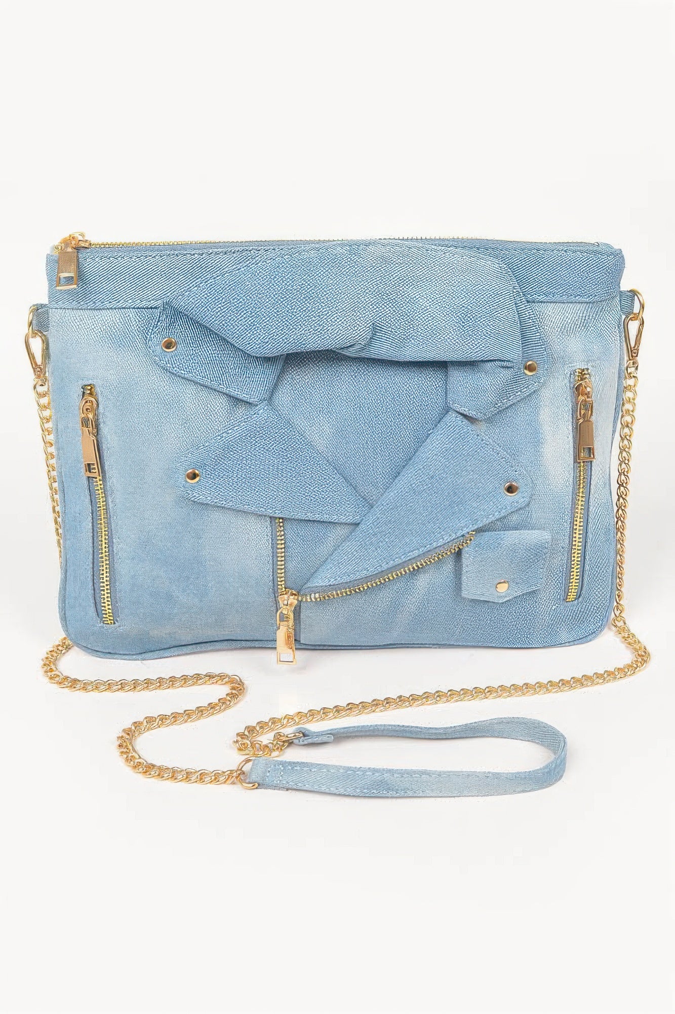 Denim Jacket Crossbody Clutch product image