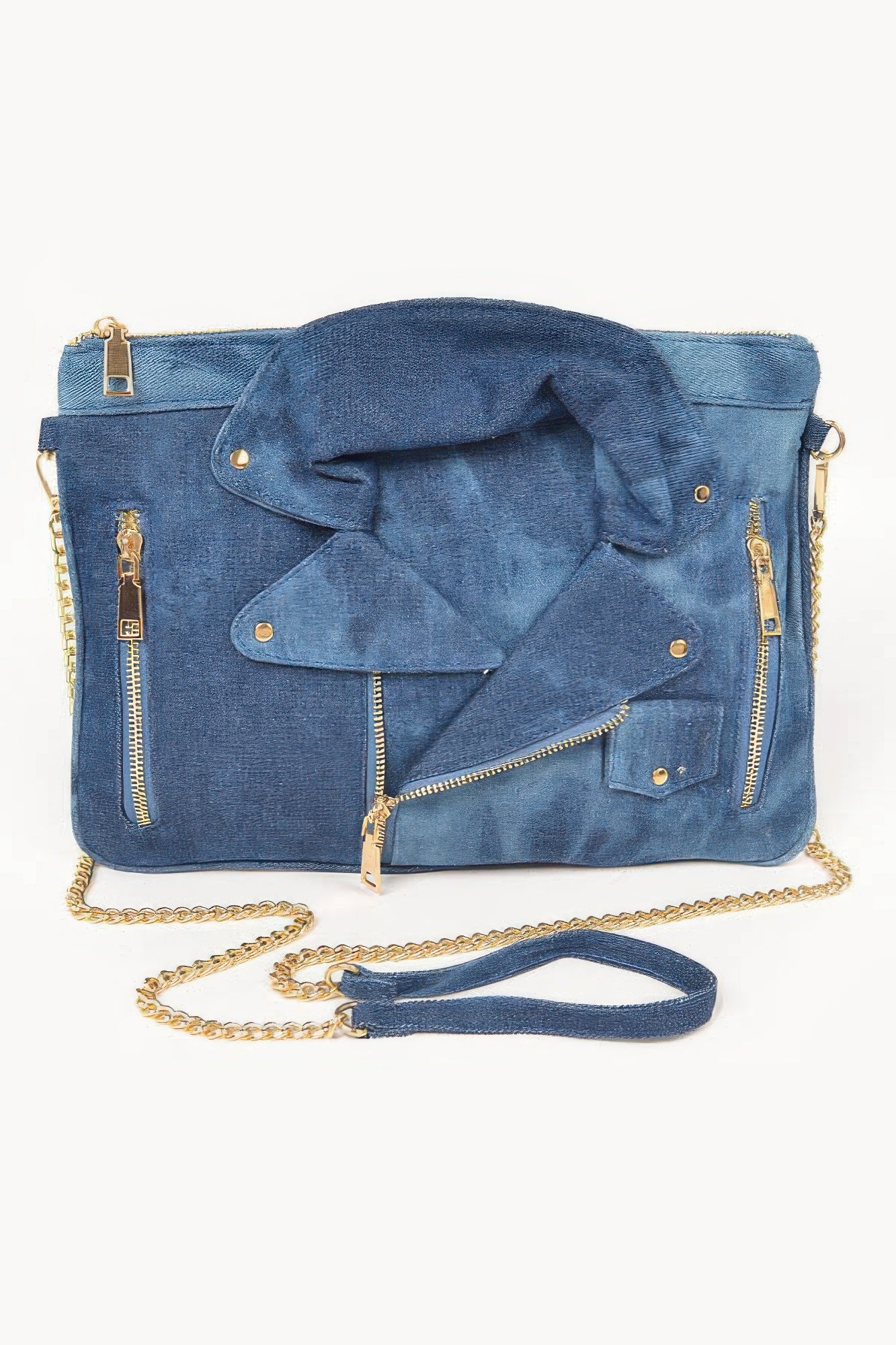Denim Jacket Crossbody Clutch product image