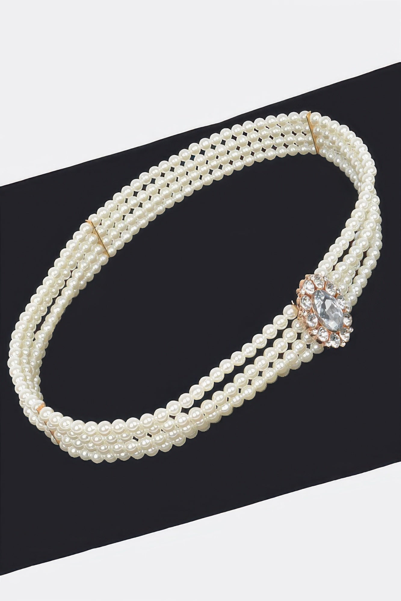 Faux Pearl Stretch Belt product image