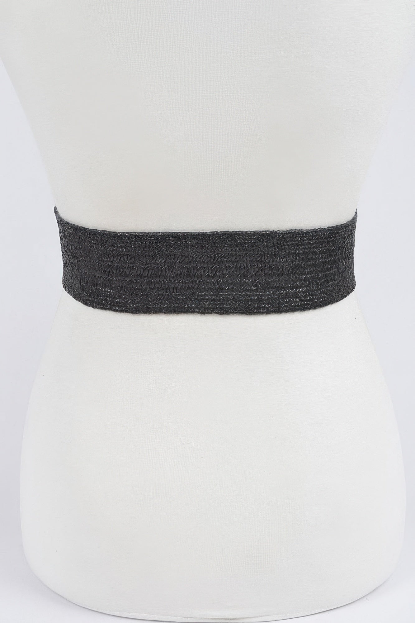 Metal Oo Buckle Plus Size Stretch Straw Belt product image