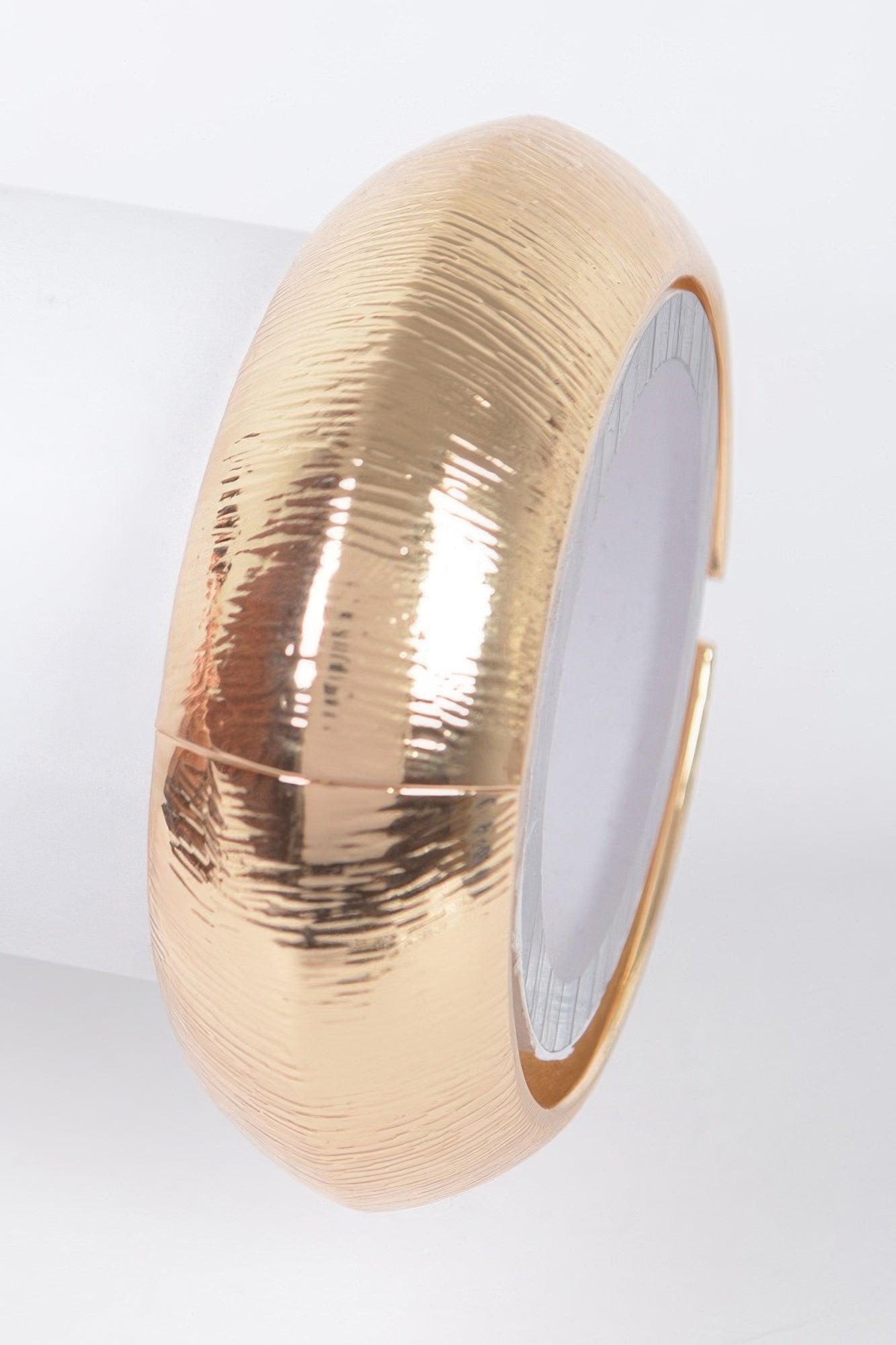 Textured Metal Bangle Bracelet product image