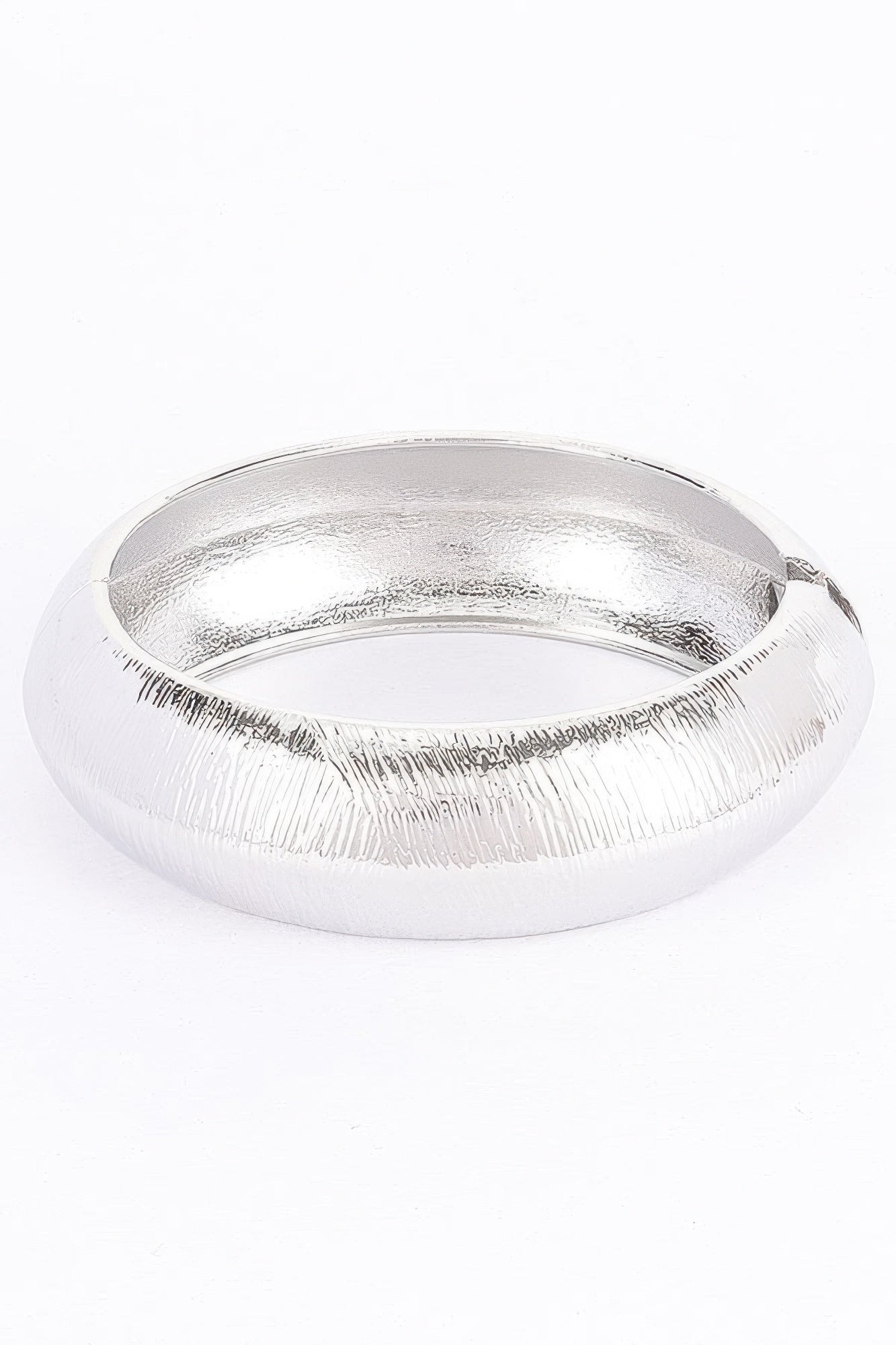 Textured Metal Bangle Bracelet product image