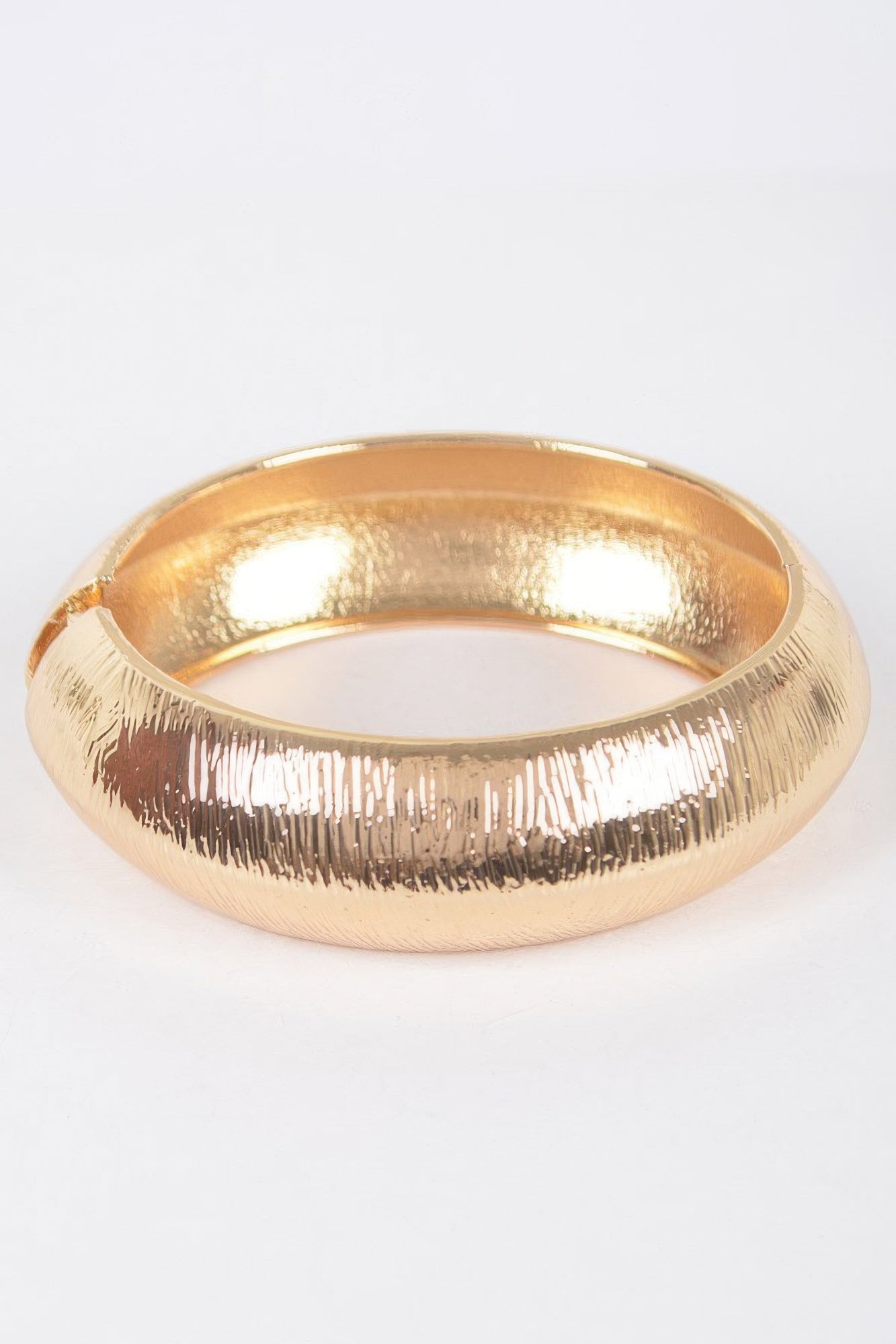 Textured Metal Bangle Bracelet product image