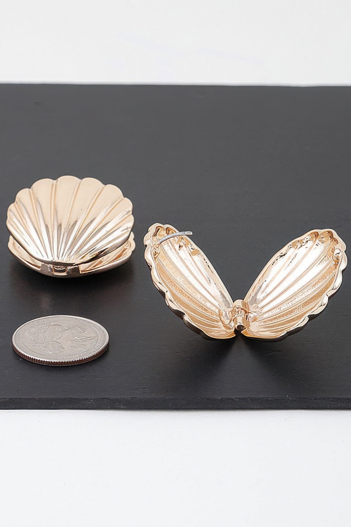 Modern Clam Shell Earrings product image
