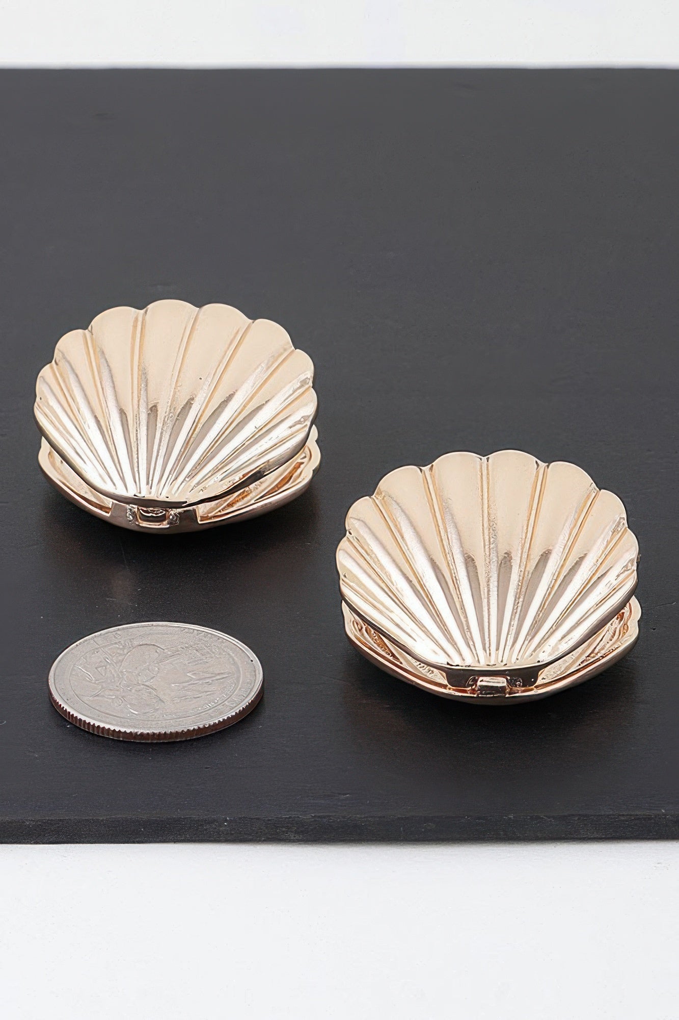 Modern Clam Shell Earrings product image