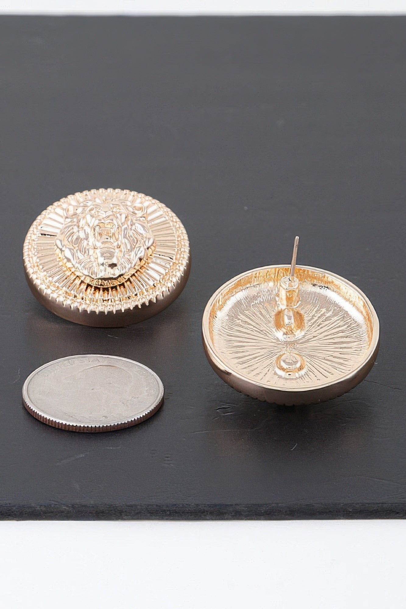 Grand Lion Emblem Earrings product image