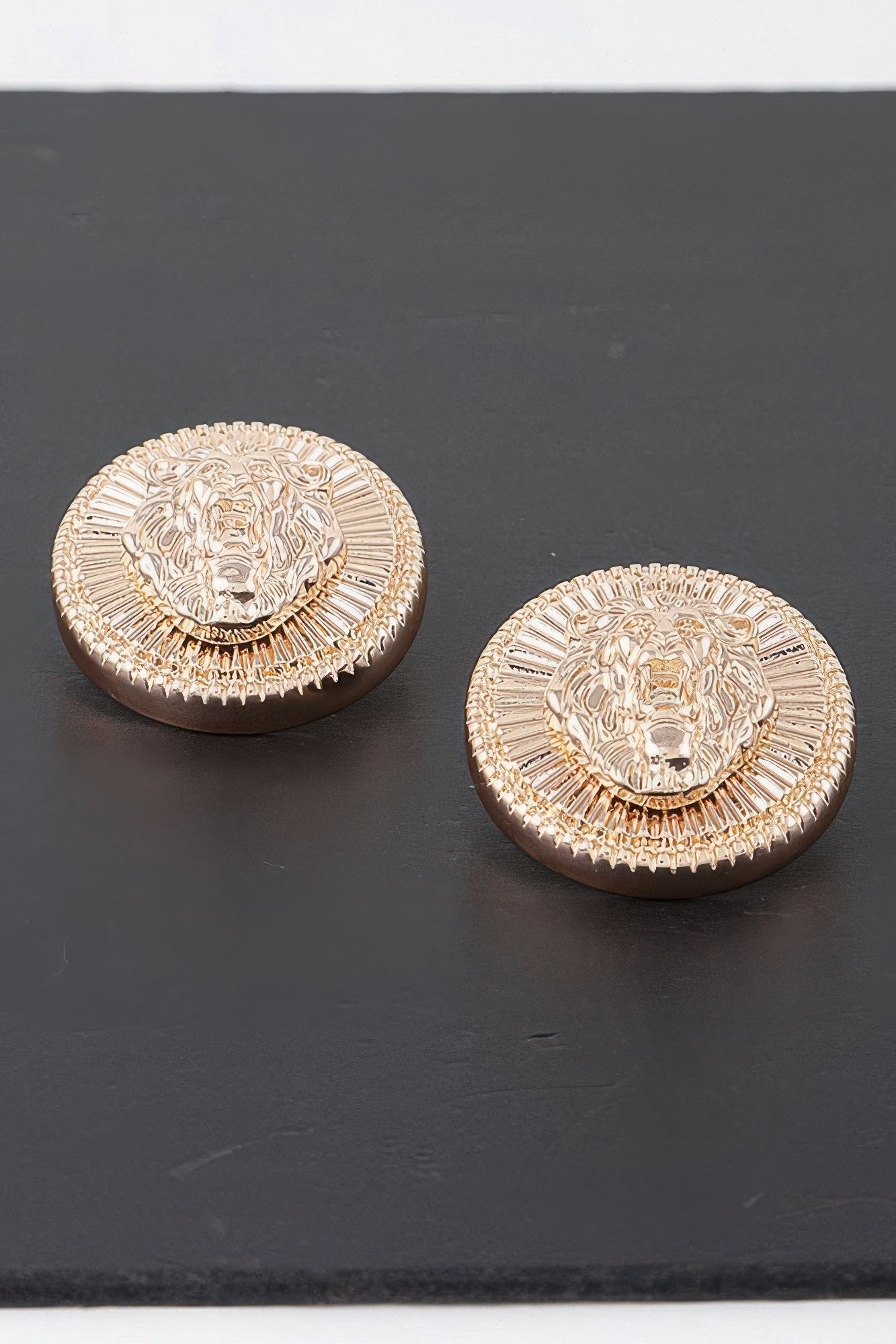 Grand Lion Emblem Earrings product image