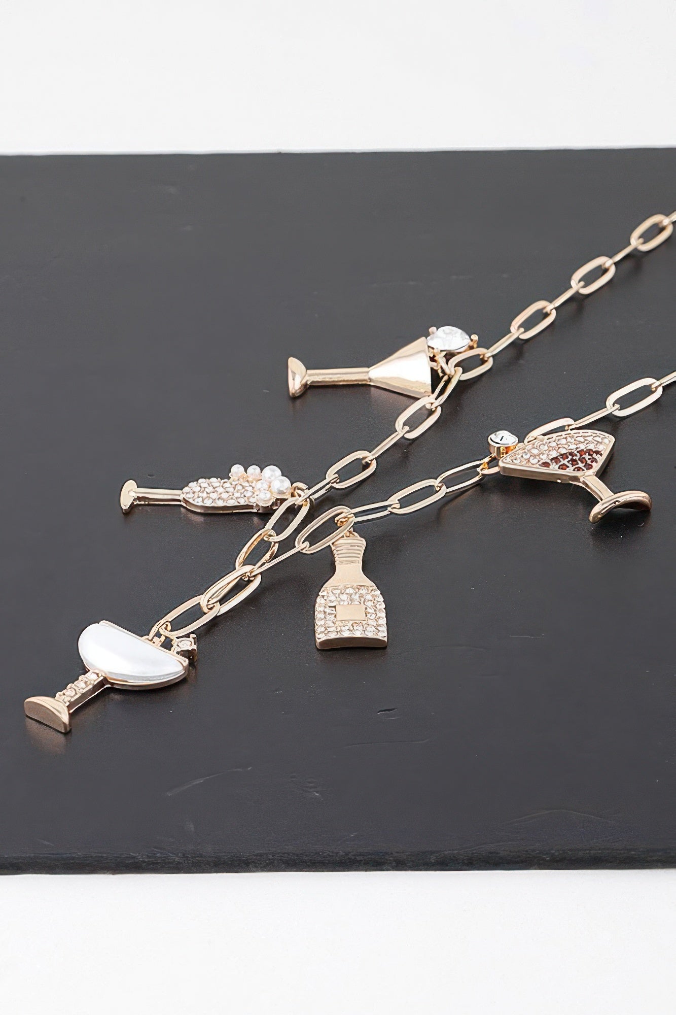 Party Drinks Charm Necklace product image