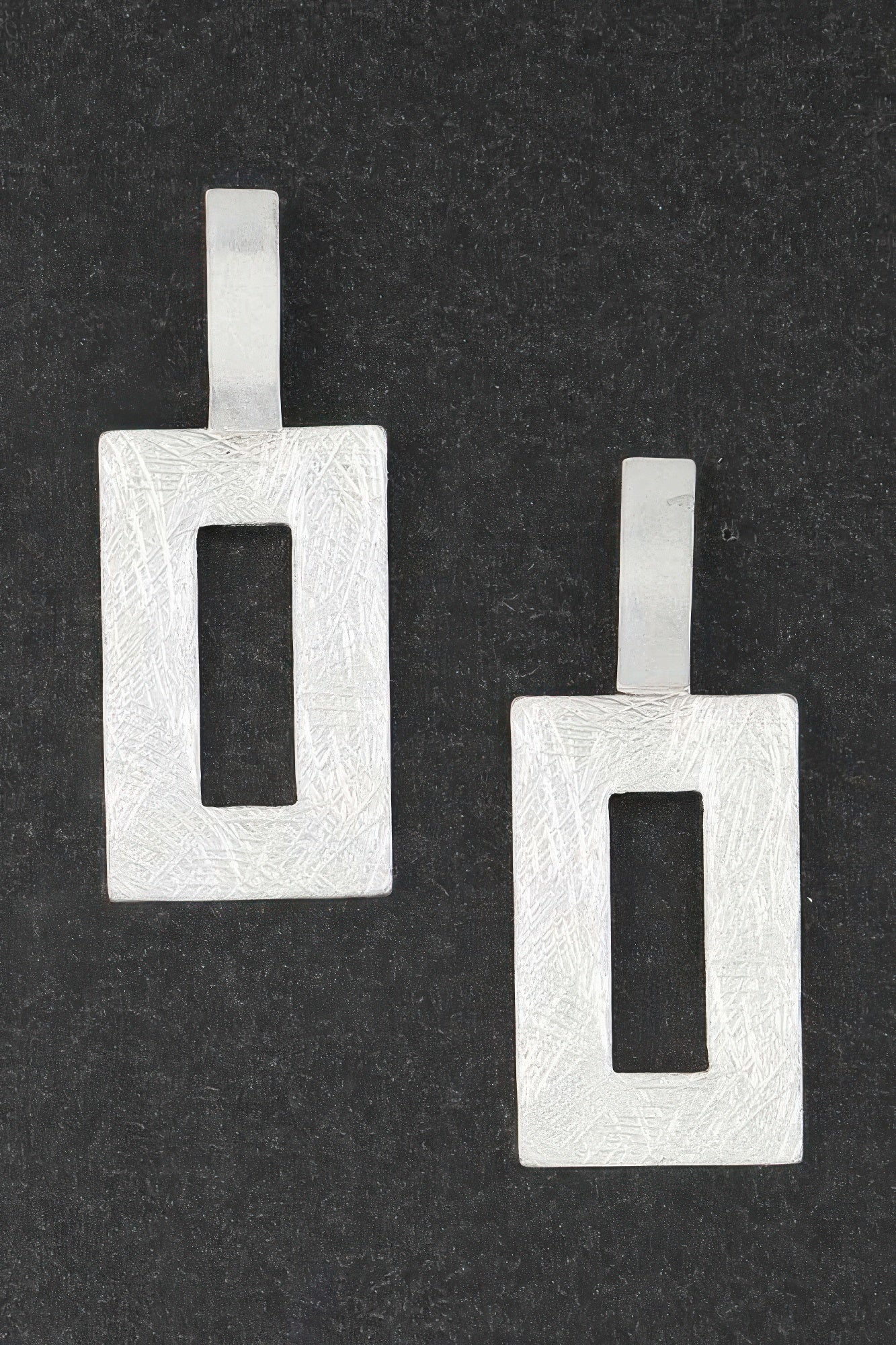 Modern Brushed Frame Earrings product image