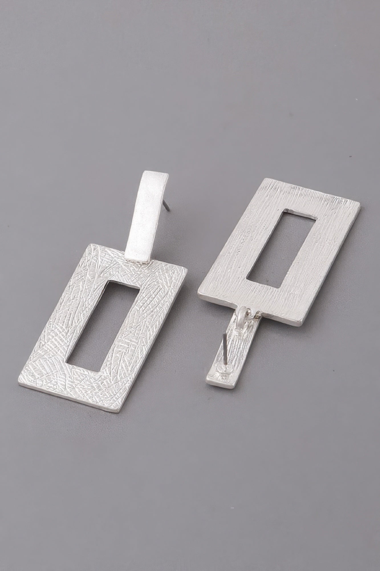 Modern Brushed Frame Earrings product image