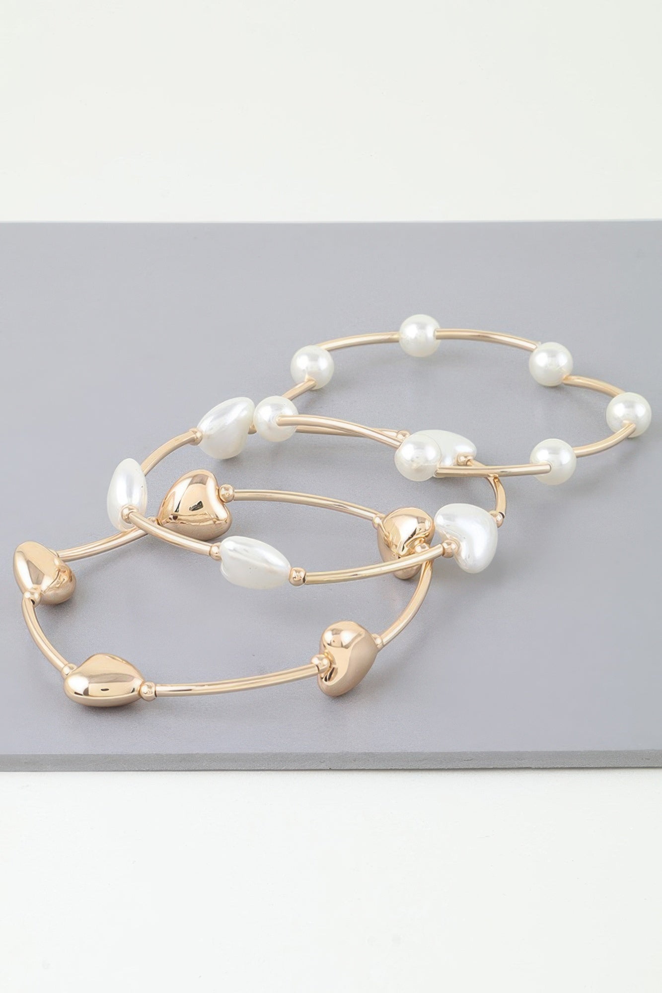 Simple Heart Beaded Wrap Bracelet product image