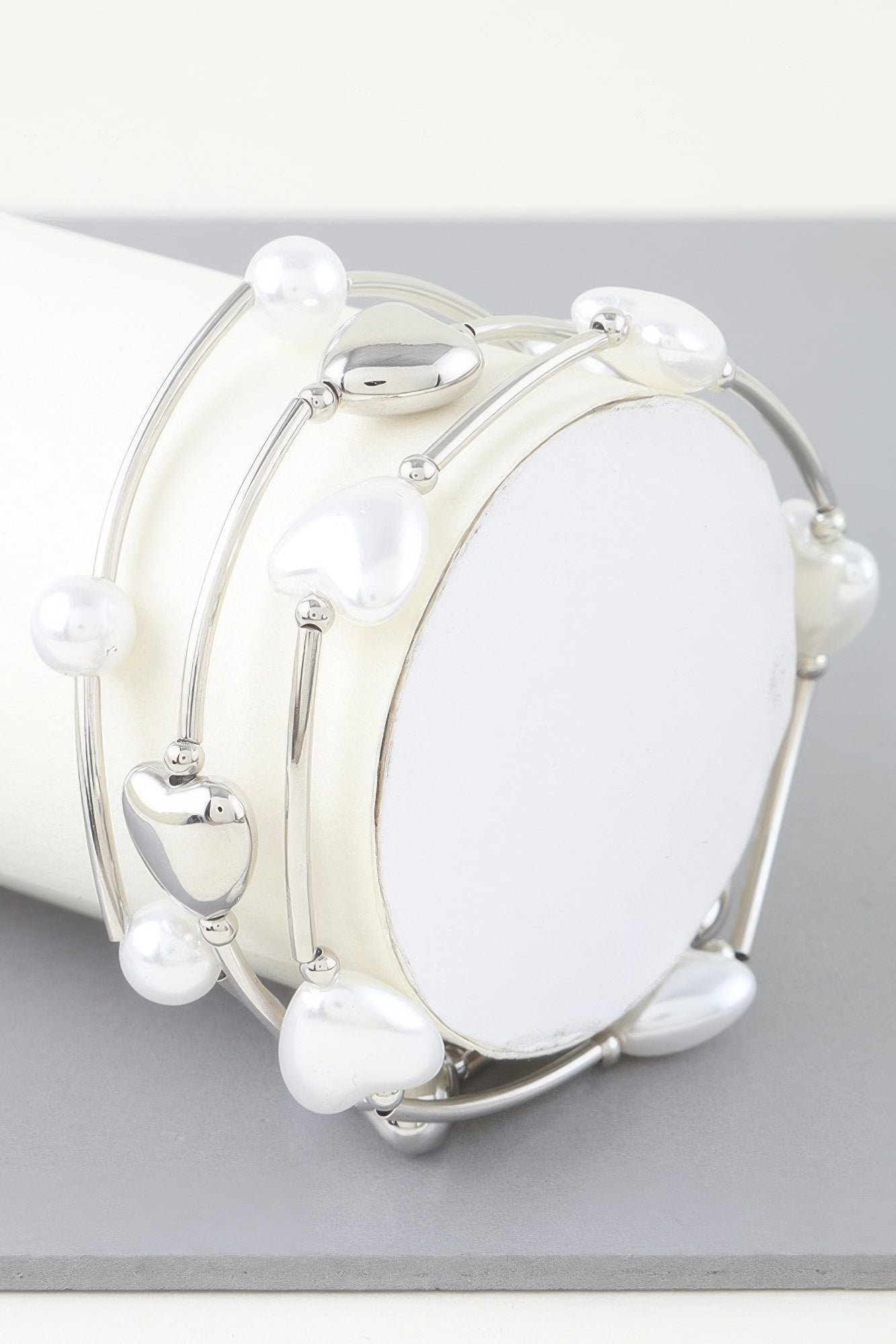 Simple Heart Beaded Wrap Bracelet product image