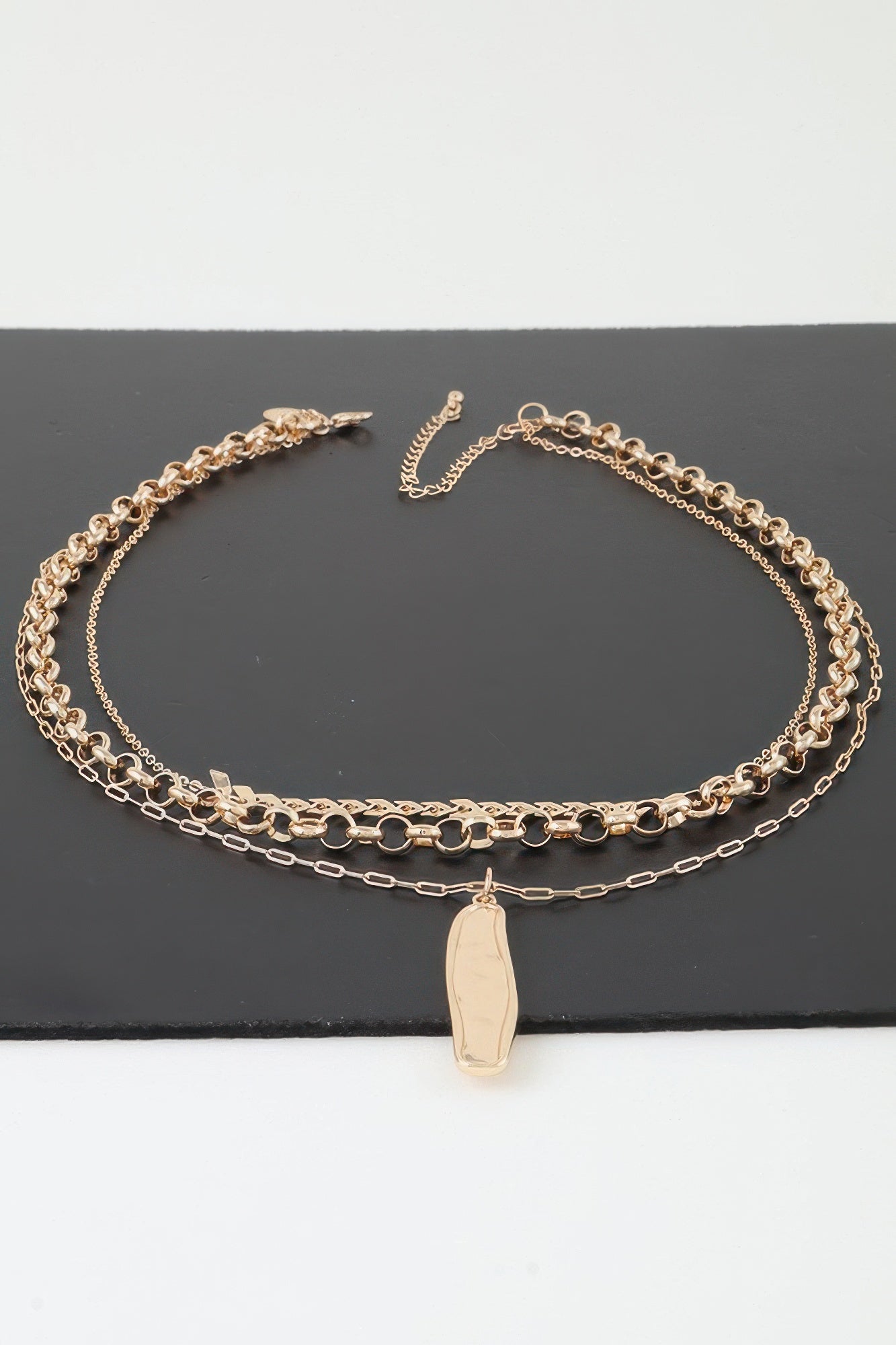 Multi Abstract Bar Chain Necklace product image