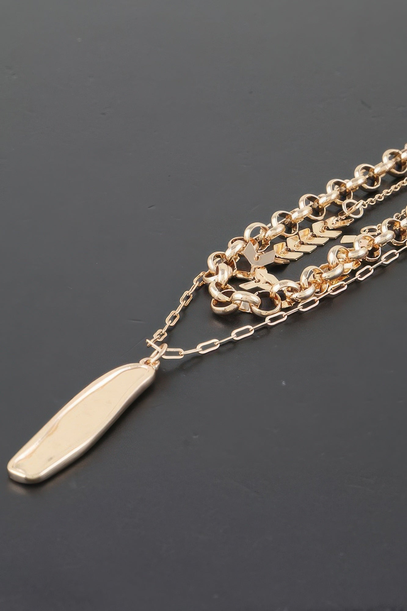 Multi Abstract Bar Chain Necklace product image