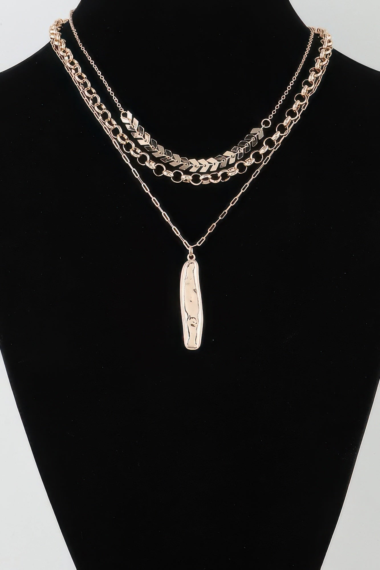 Multi Abstract Bar Chain Necklace product image