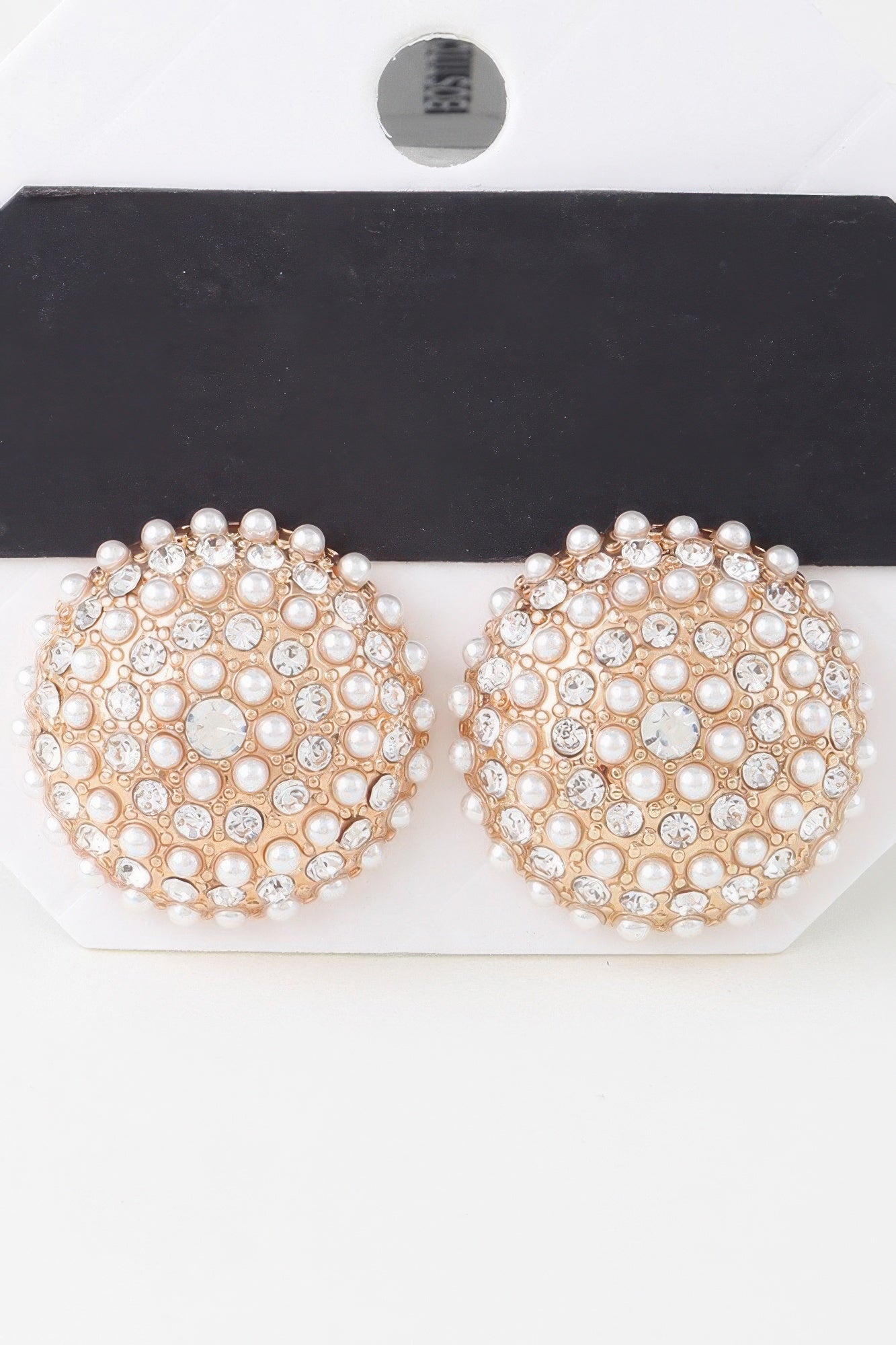 Pearled Dome Stud Earrings product image
