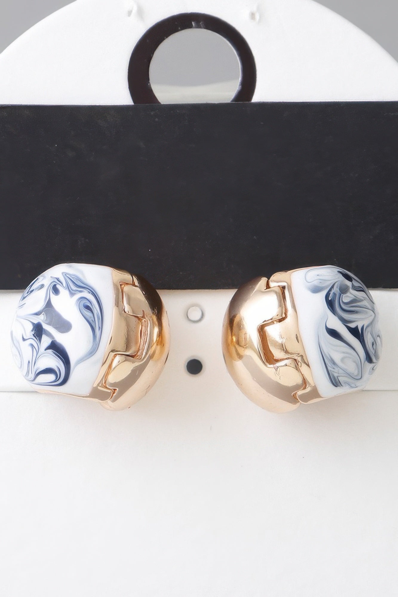 Vintage Marble Swirl Clasp Earrings product image