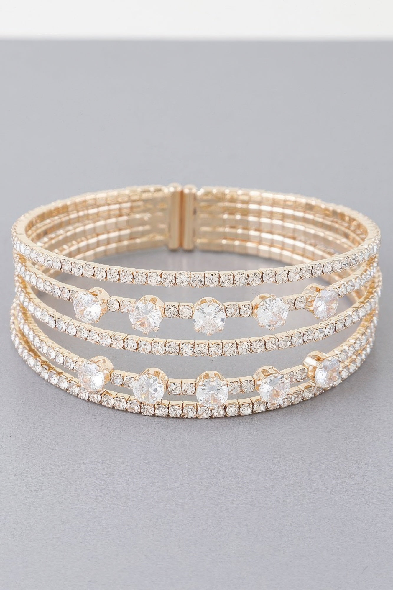 Multi Jeweled Cuff Bracelet product image