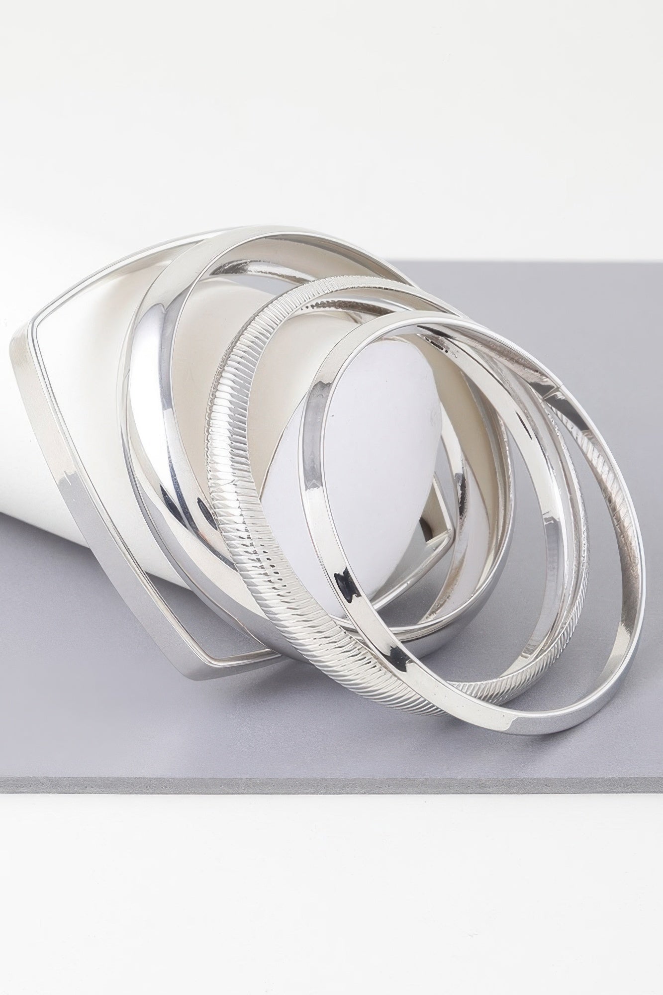 Multi Shiny Silver Layer Bracelet product image