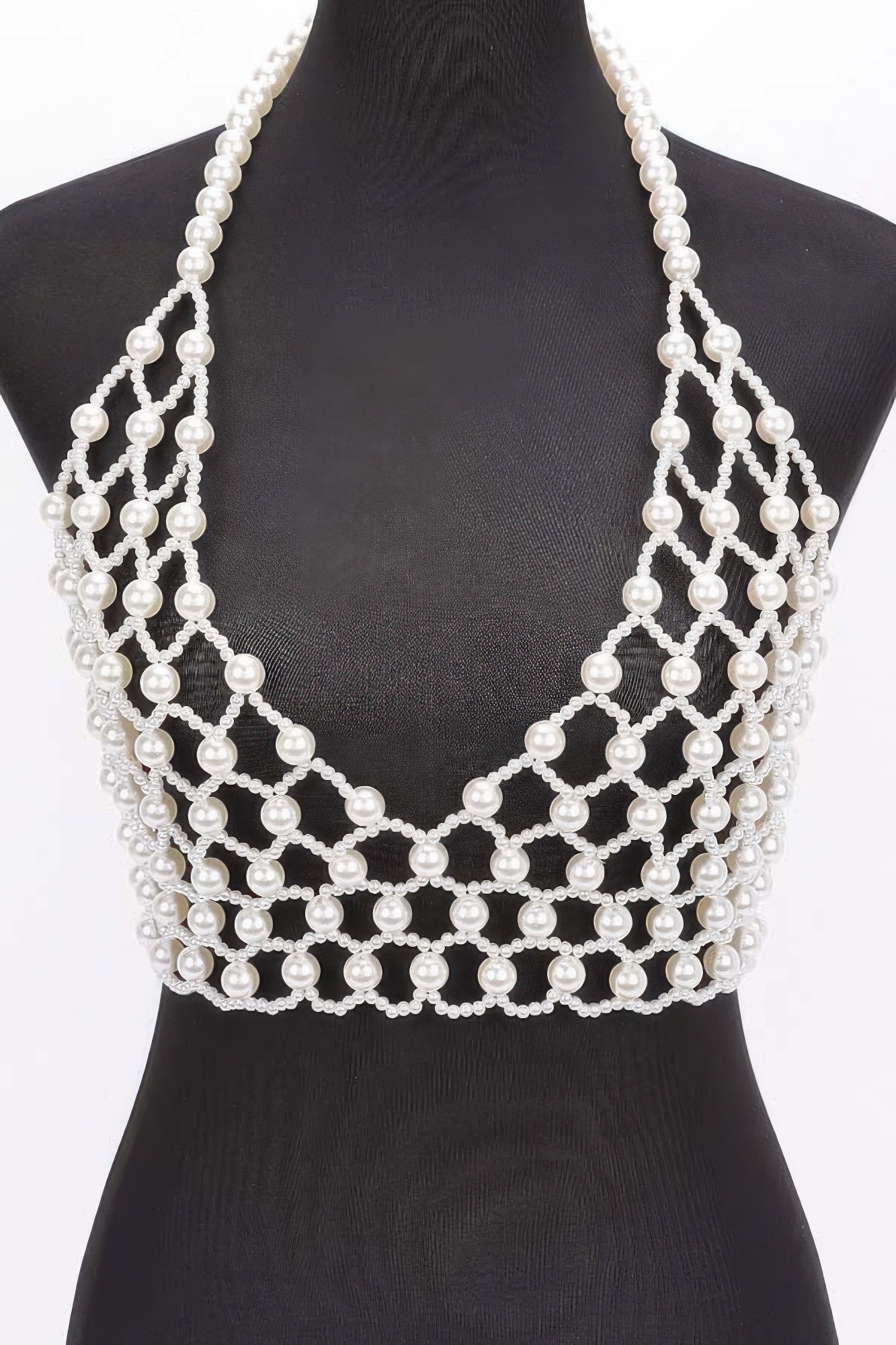 Faux Pearl Halter Neck Top product image
