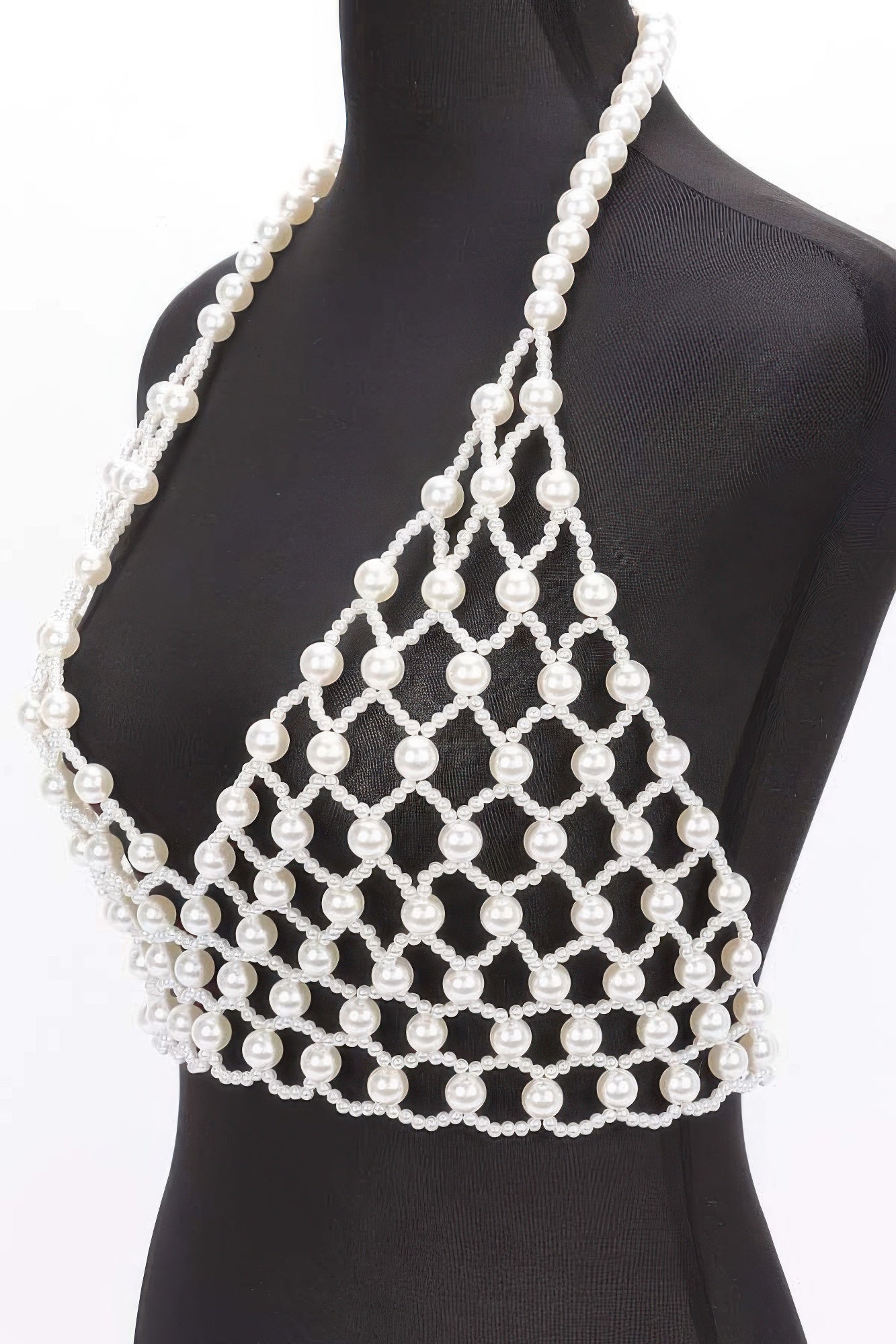 Faux Pearl Halter Neck Top product image