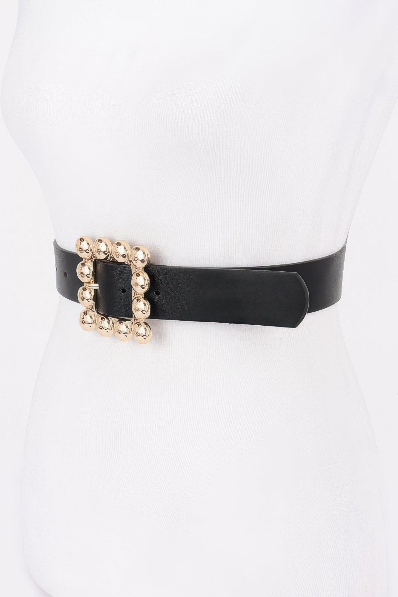 Metal Square Buckle Pu Belt product image