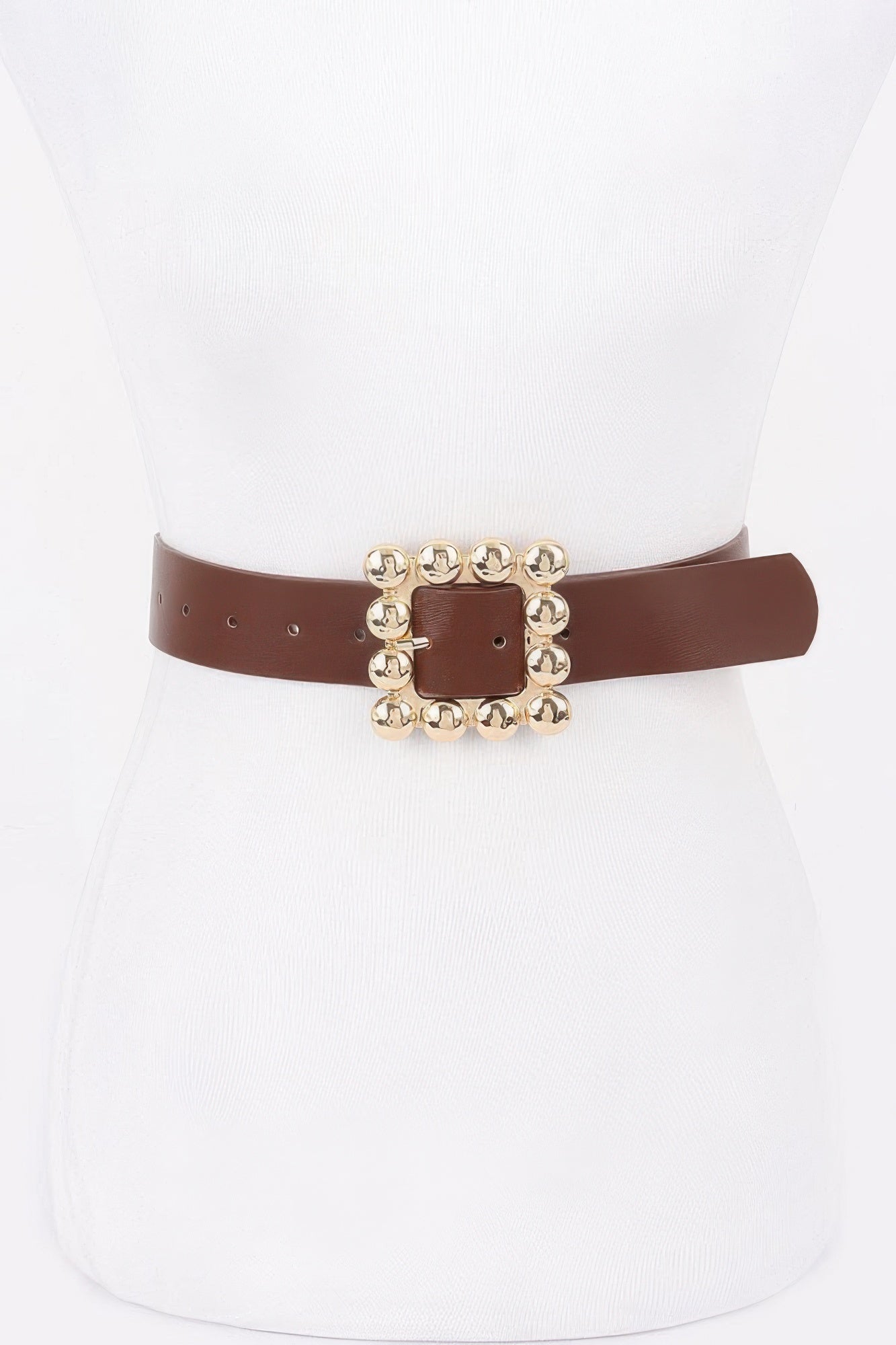 Metal Square Buckle Pu Belt product image